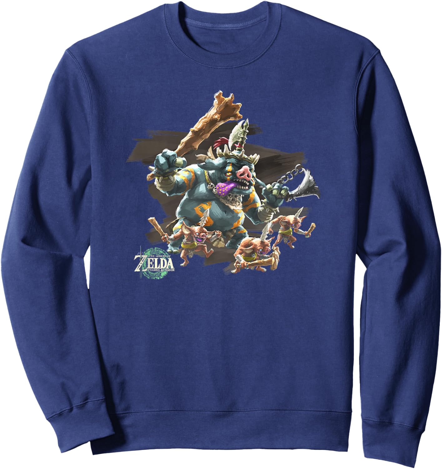 The Legend of Zelda Tears of The Kingdom Boss Bokoblin Sweatshirt - Sweatshirt | Navy