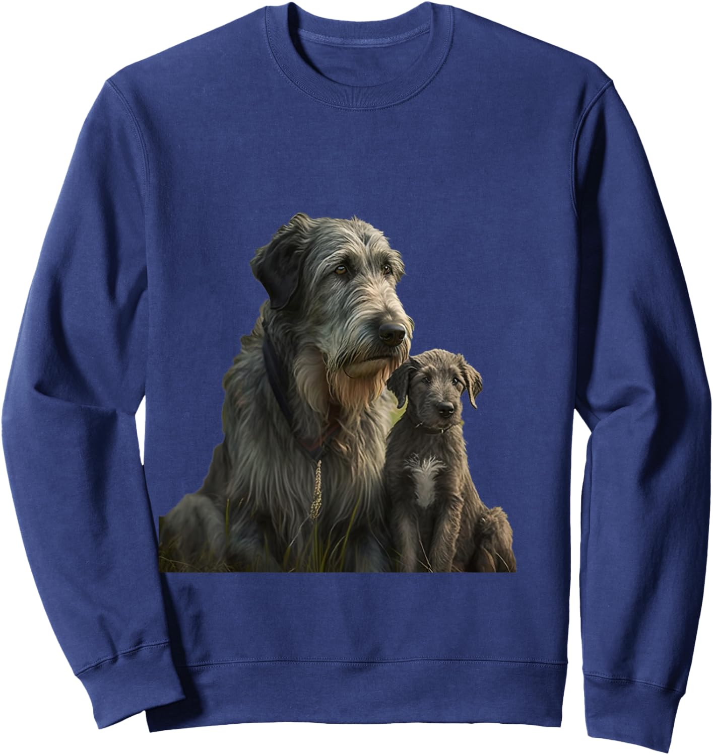 Irish Wolfhound Fathers Day - Irish Wolfhound Sweatshirt - Sweatshirt | Navy
