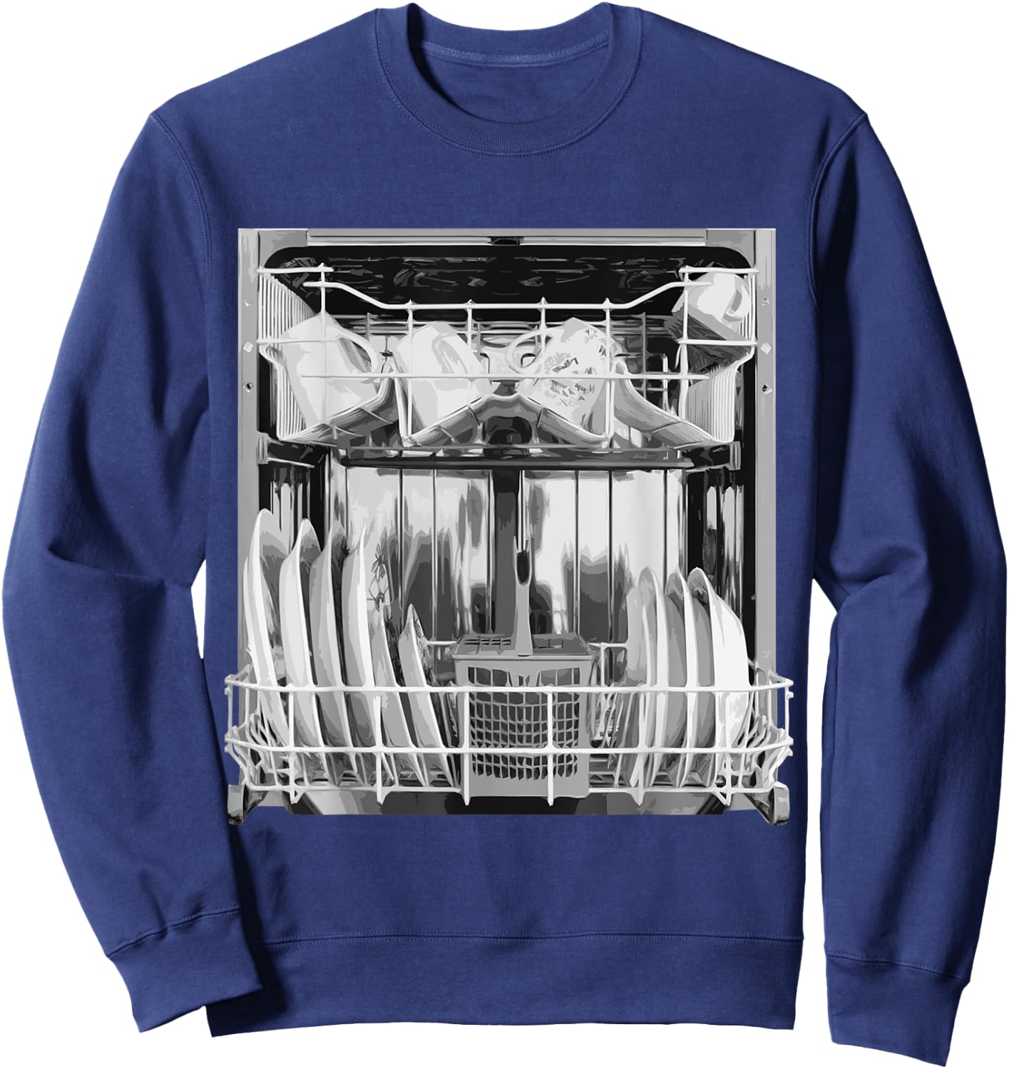 Dishwasher Costume Funny Halloween Silvester Kitchen Objects Sweatshirt - Sweatshirt | Navy