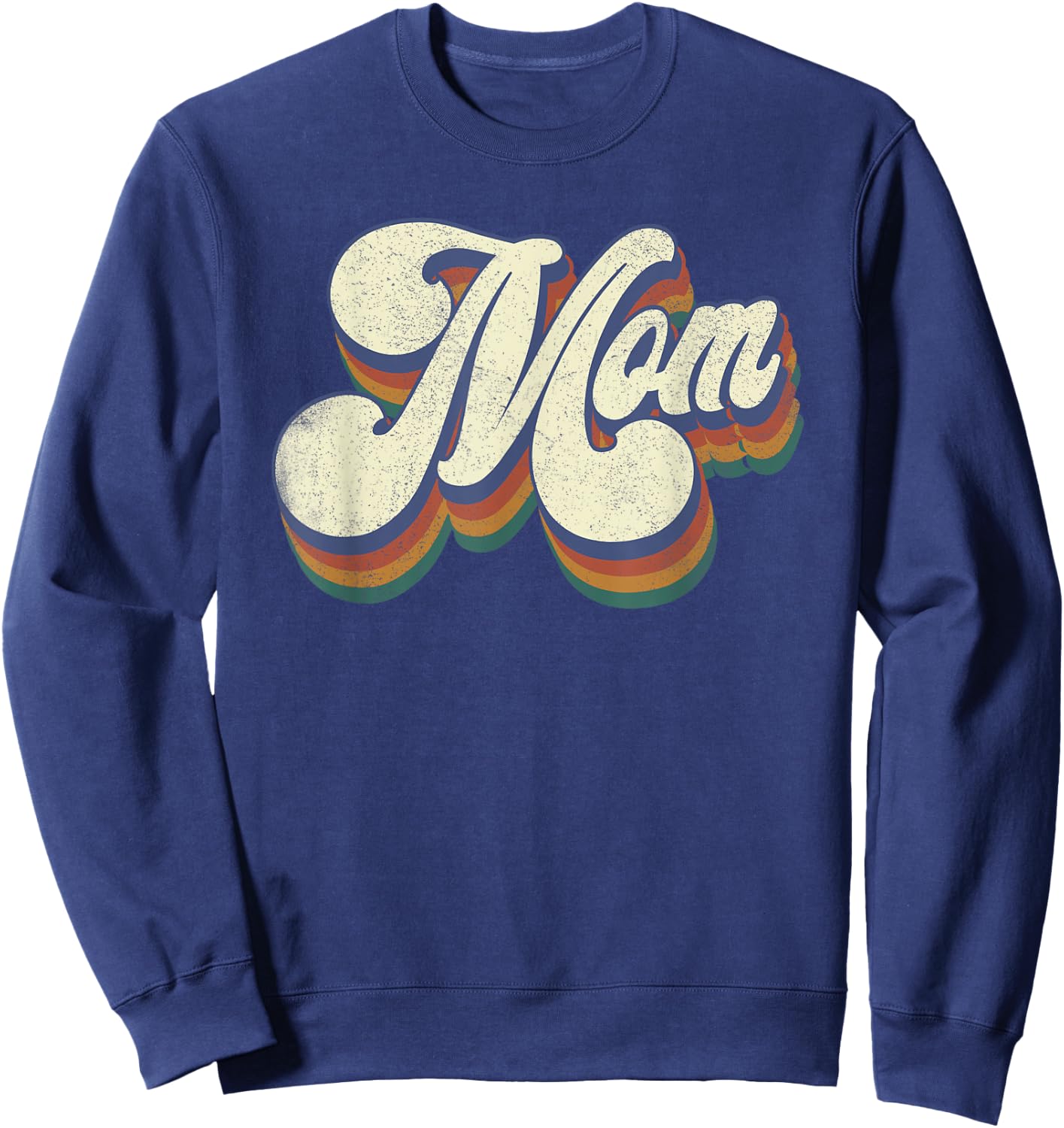 Mom Gifts From Kids Retro Vintage Mother's Day Mom Sweatshirt - Sweatshirt | Navy