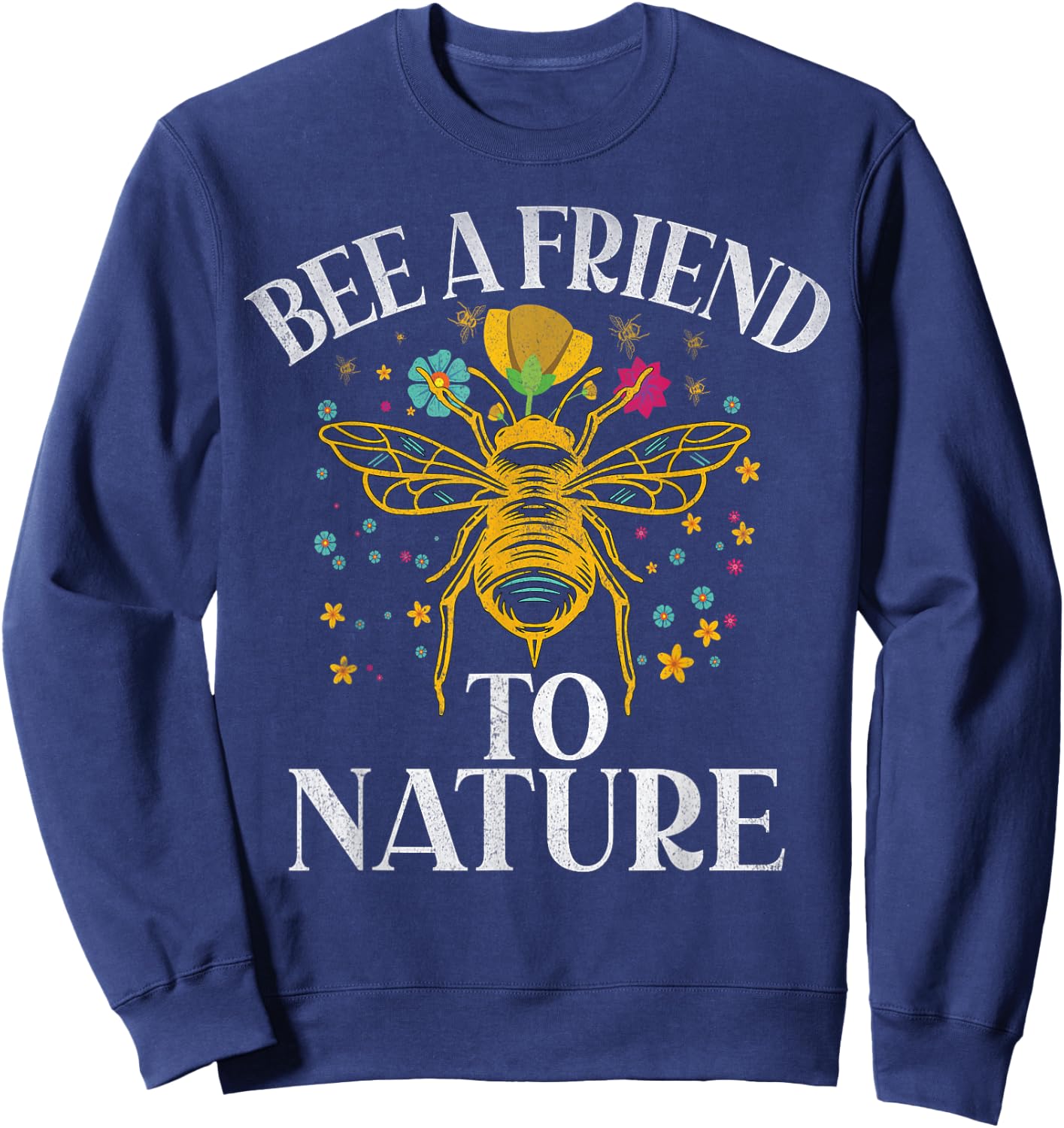 Bee a Friend to Nature Bee Sweatshirt - Sweatshirt | Navy