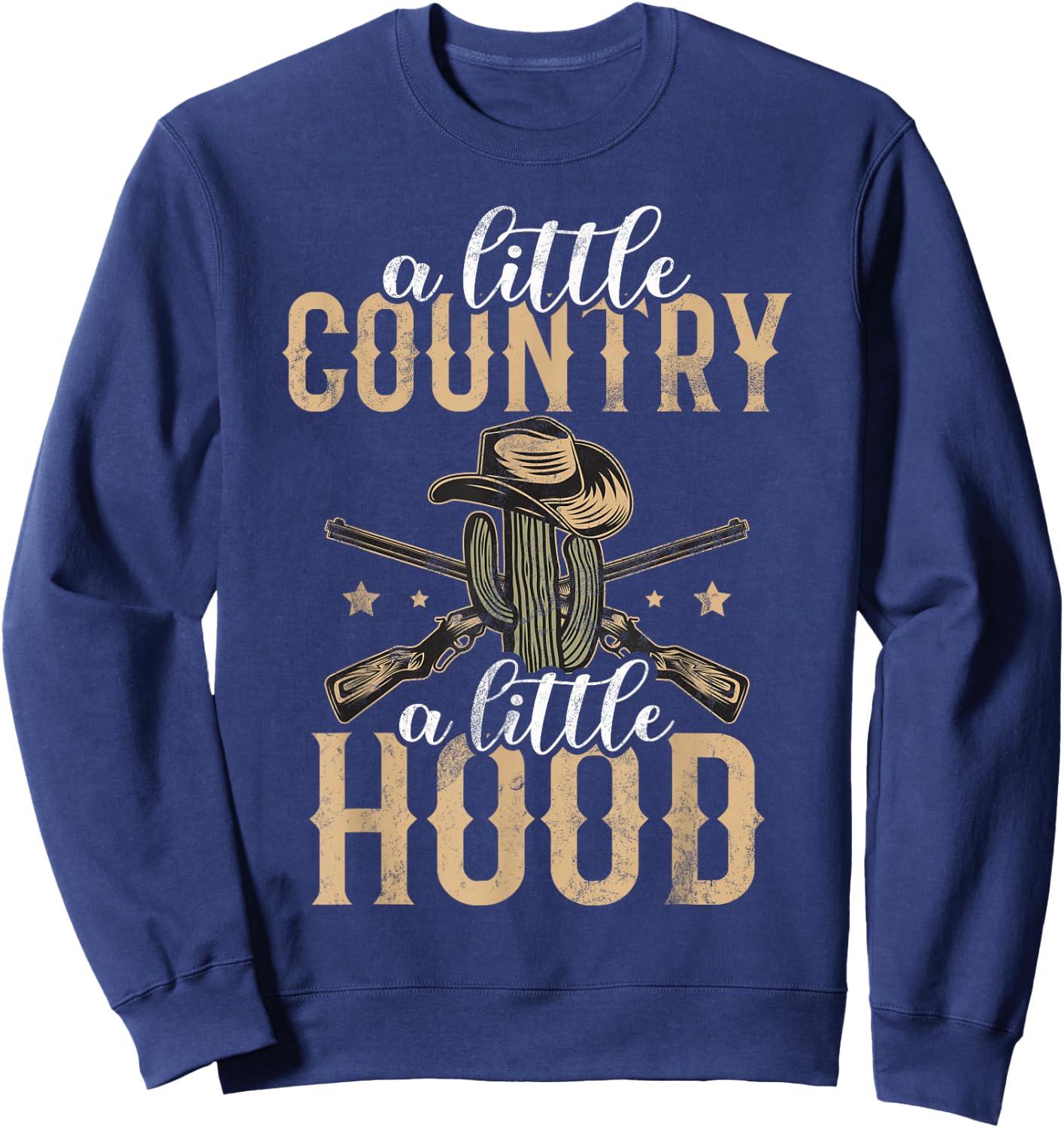 A Little Country a little Hood Country Girl Sweatshirt - Sweatshirt | Navy