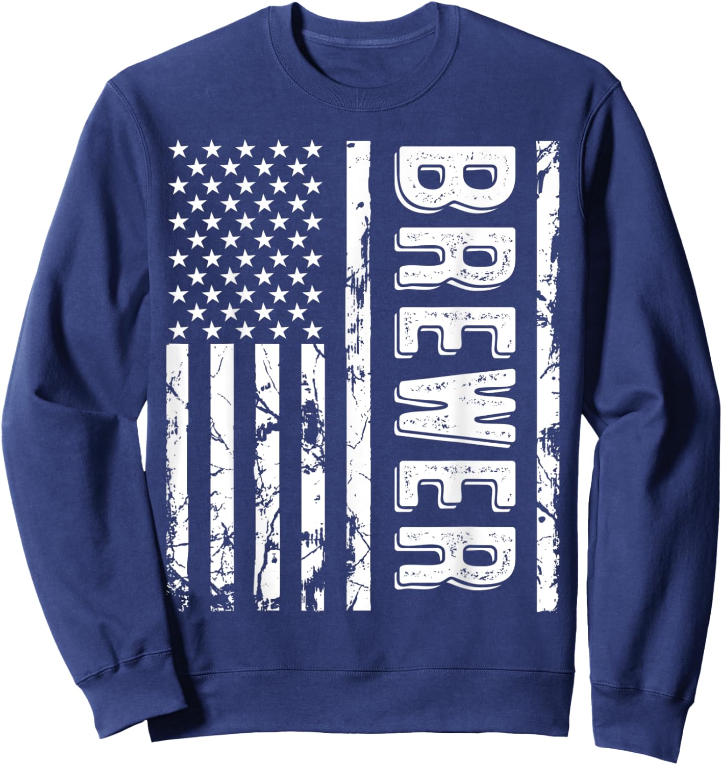 Brewer Last Name Funny Surname Team Brewer Family Reunion Sweatshirt - Sweatshirt | Navy