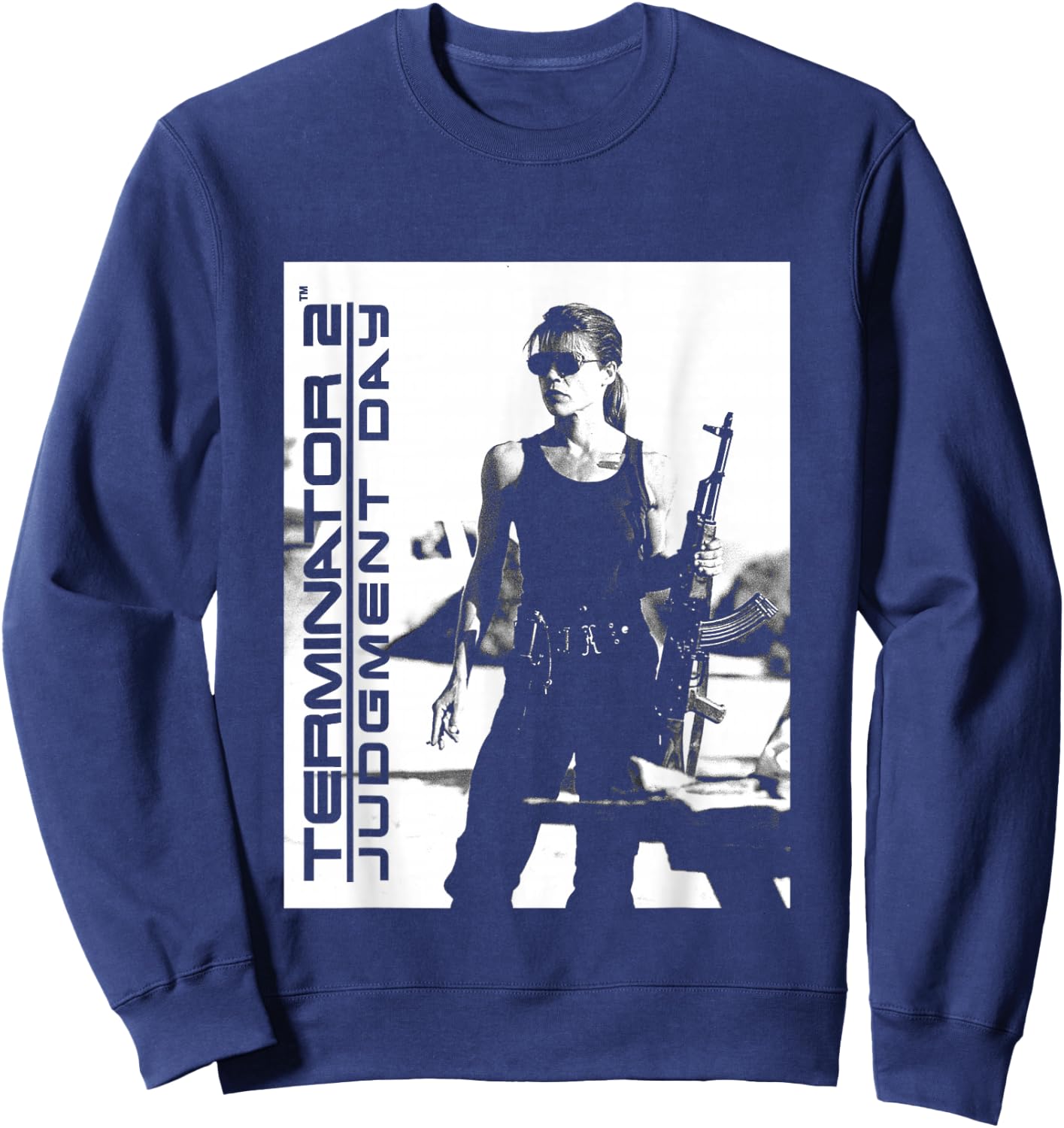 Terminator 2 Judgement Day Sarah Connor Sweatshirt - Sweatshirt | Navy