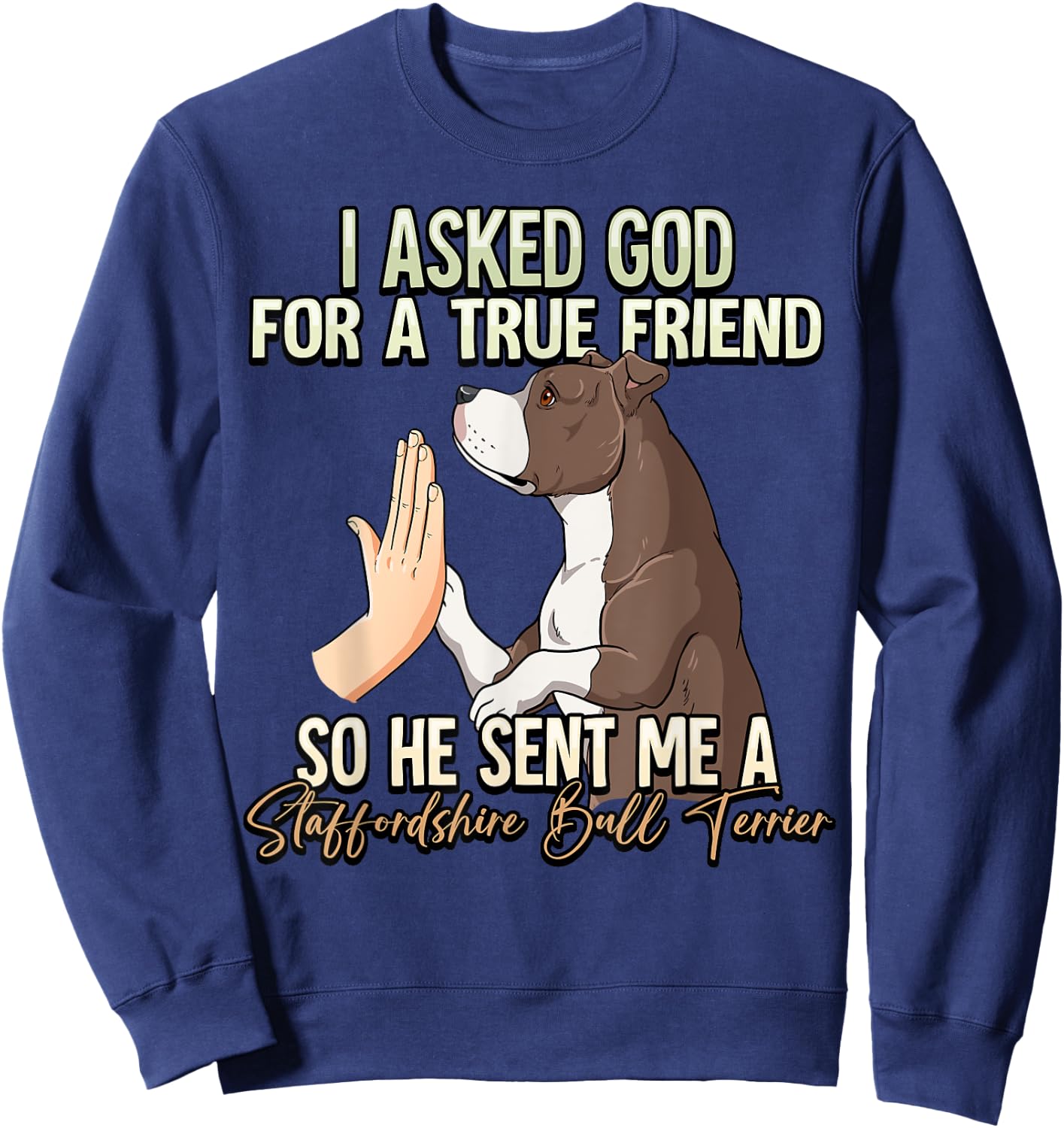Staffordshire Bull Terrier Sweatshirt - Sweatshirt | Navy