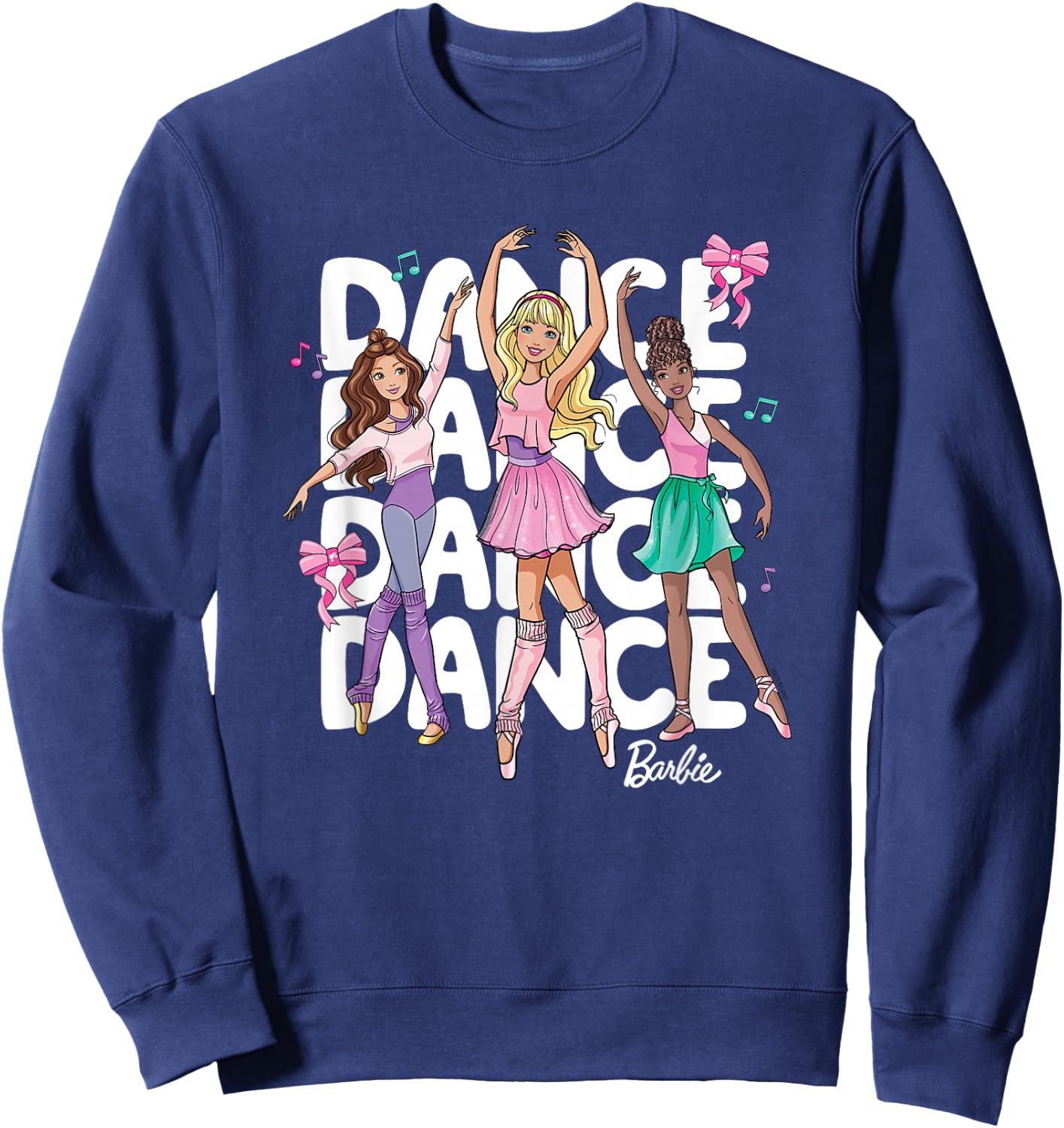 Barbie - Dance Stacked Sweatshirt - Sweatshirt | Navy