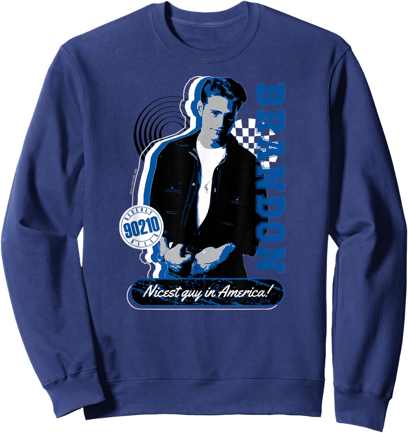 Beverly Hills 90210 - Brandon Nicest Guy In America Sweatshirt - Sweatshirt | Navy