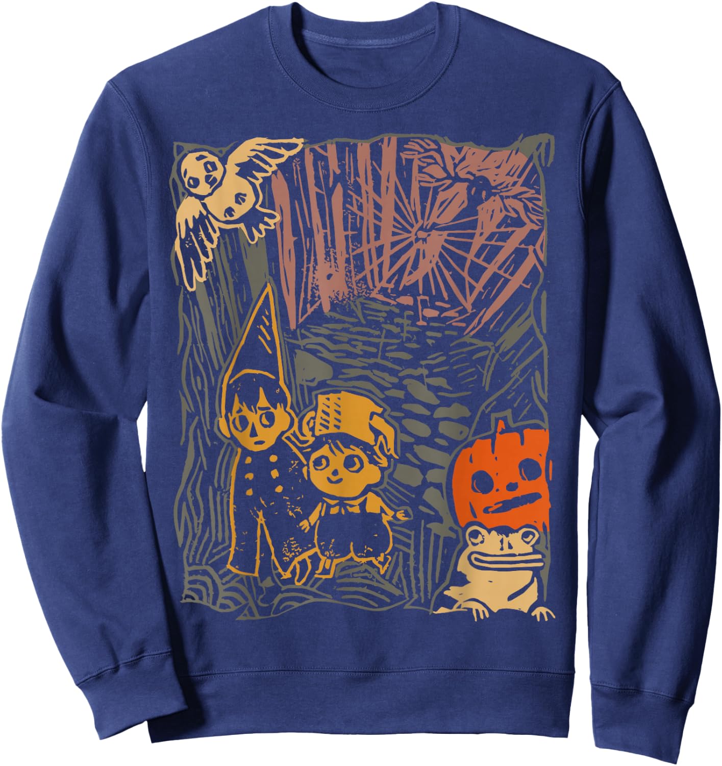 Spooky Pottsfield Harvest Festival Pumpkin Vibes Halloween Sweatshirt - Sweatshirt | Navy
