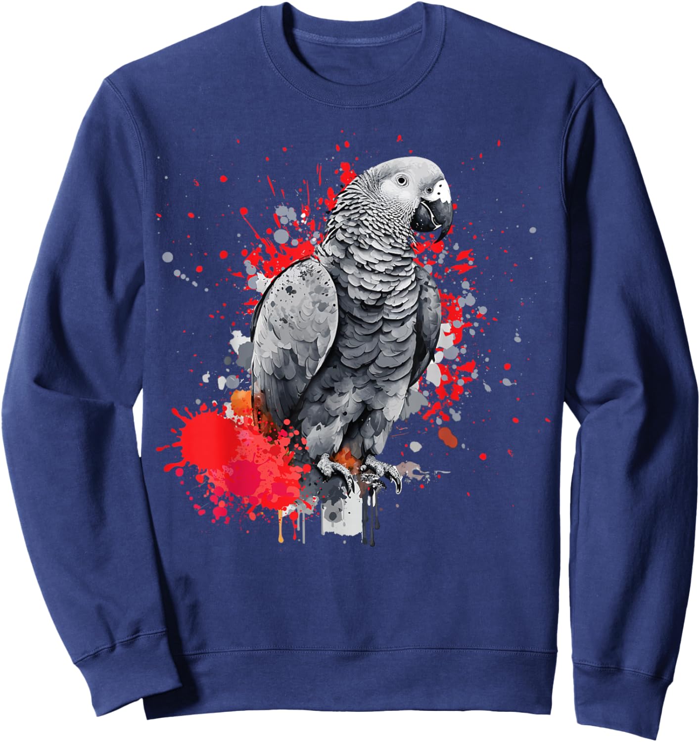 African Grey Parrot Sweatshirt - Sweatshirt | Navy