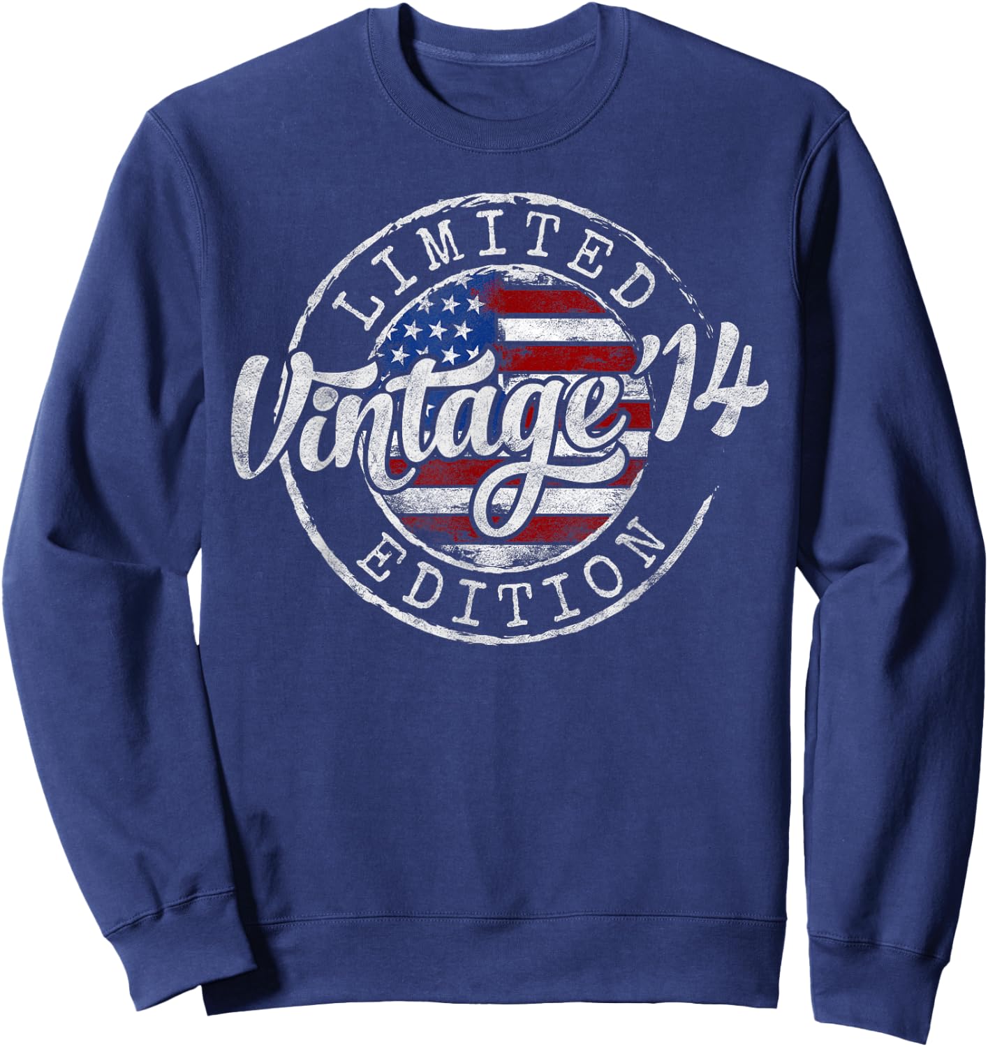 Vintage 2014 11th Birthday Gifts for Boy Girl 11 Year Old Sweatshirt - Sweatshirt | Navy