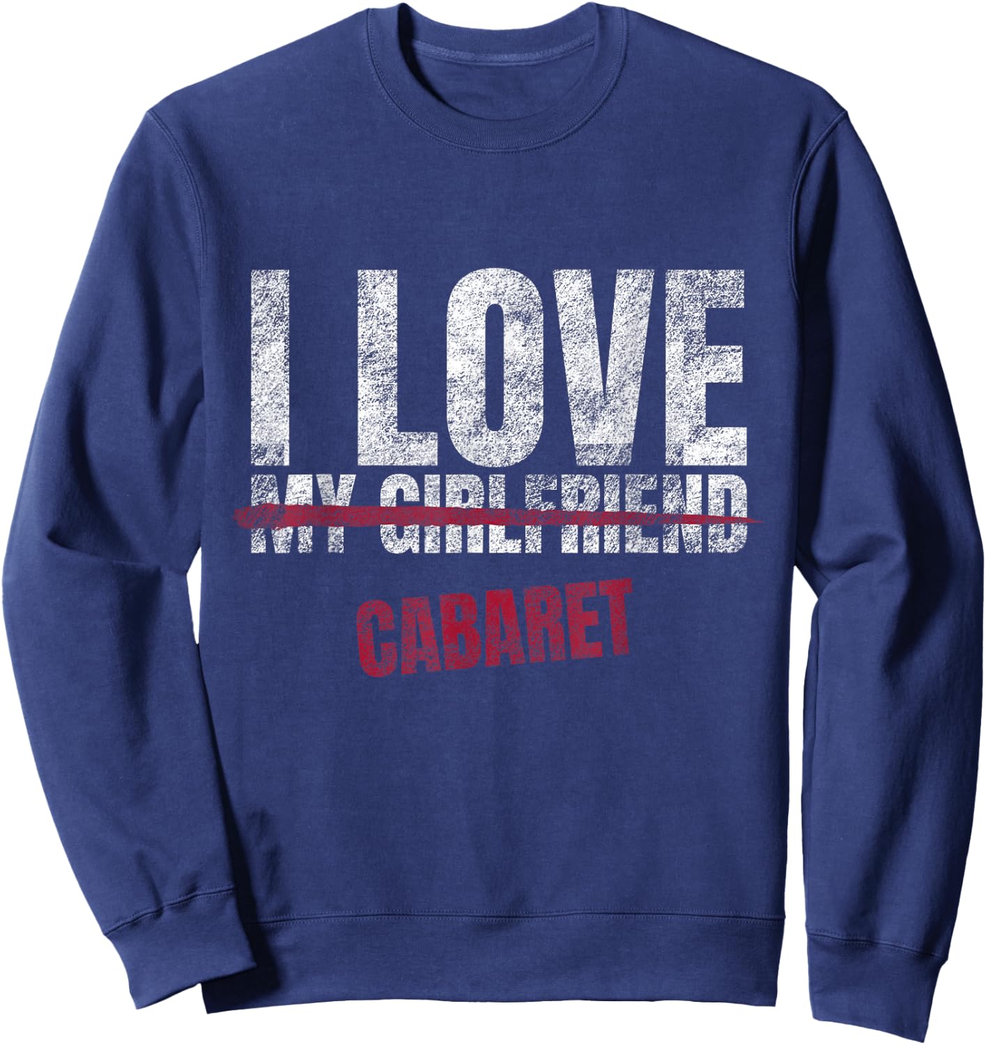 Cabaret Music Lover Genre Melody Sound Musician Sweatshirt - Sweatshirt | Navy