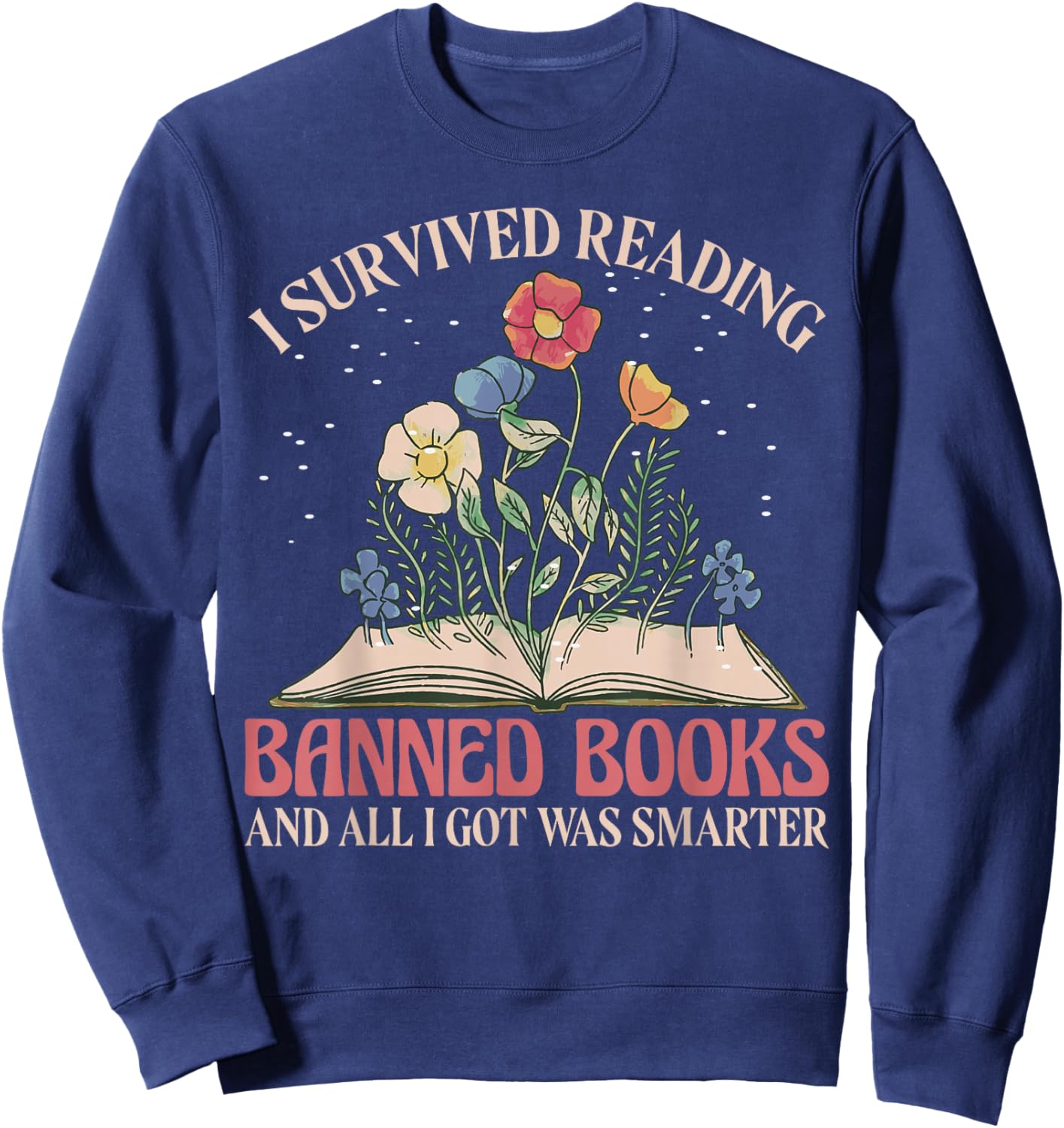 Banned Books Week Bookworm Banned Books Reader Sweatshirt - Sweatshirt | Navy