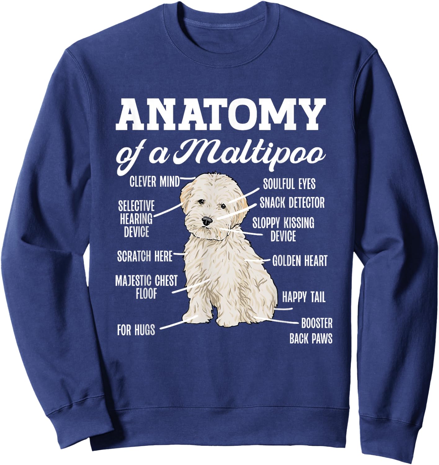 Maltipoo Sweatshirt - Sweatshirt | Navy
