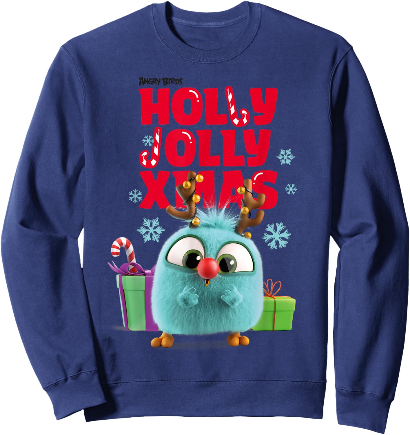 Angry Birds Christmas Holly Jolly Official Merchandise Sweatshirt - Sweatshirt | Navy