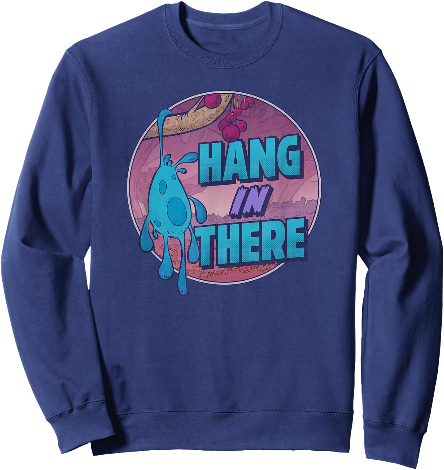 Disney Strange World Splat Hang In There Badge Sweatshirt - Sweatshirt | Navy