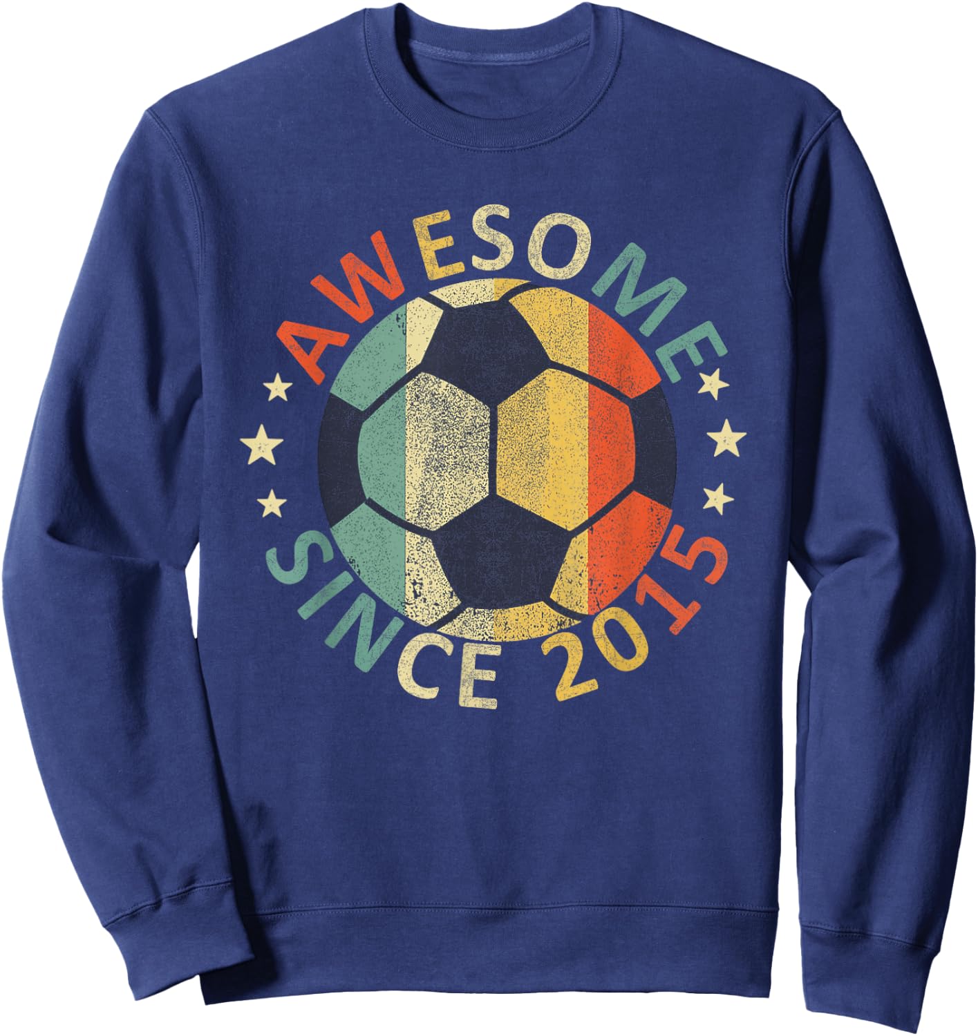 Soccer Player Awesome Since 2015 Sweatshirt - Sweatshirt | Navy