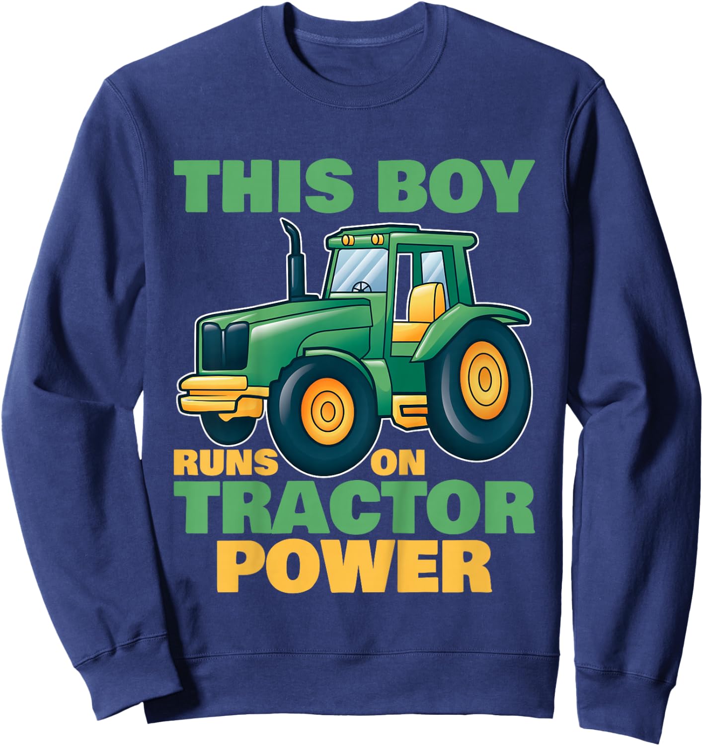 Kids Tractor | Toddler Tractors | Boys Tractor Sweatshirt - Sweatshirt | Navy