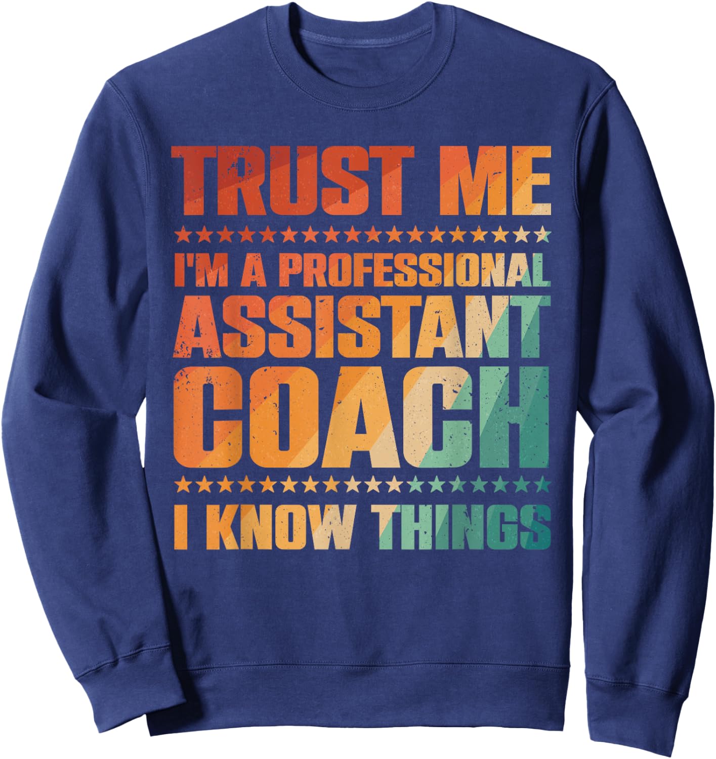 Cute Assistant Coach Women Softball Baseball Coaches Sweatshirt - Sweatshirt | Navy