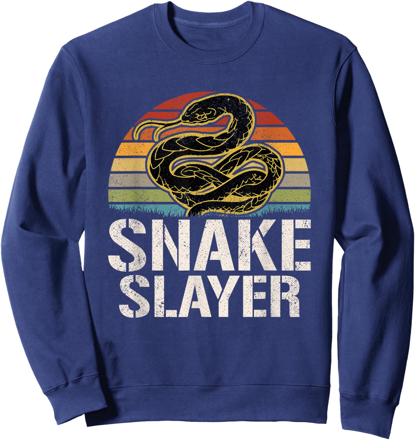 Snake Slayer Snake Hunter Sweatshirt - Sweatshirt | Navy