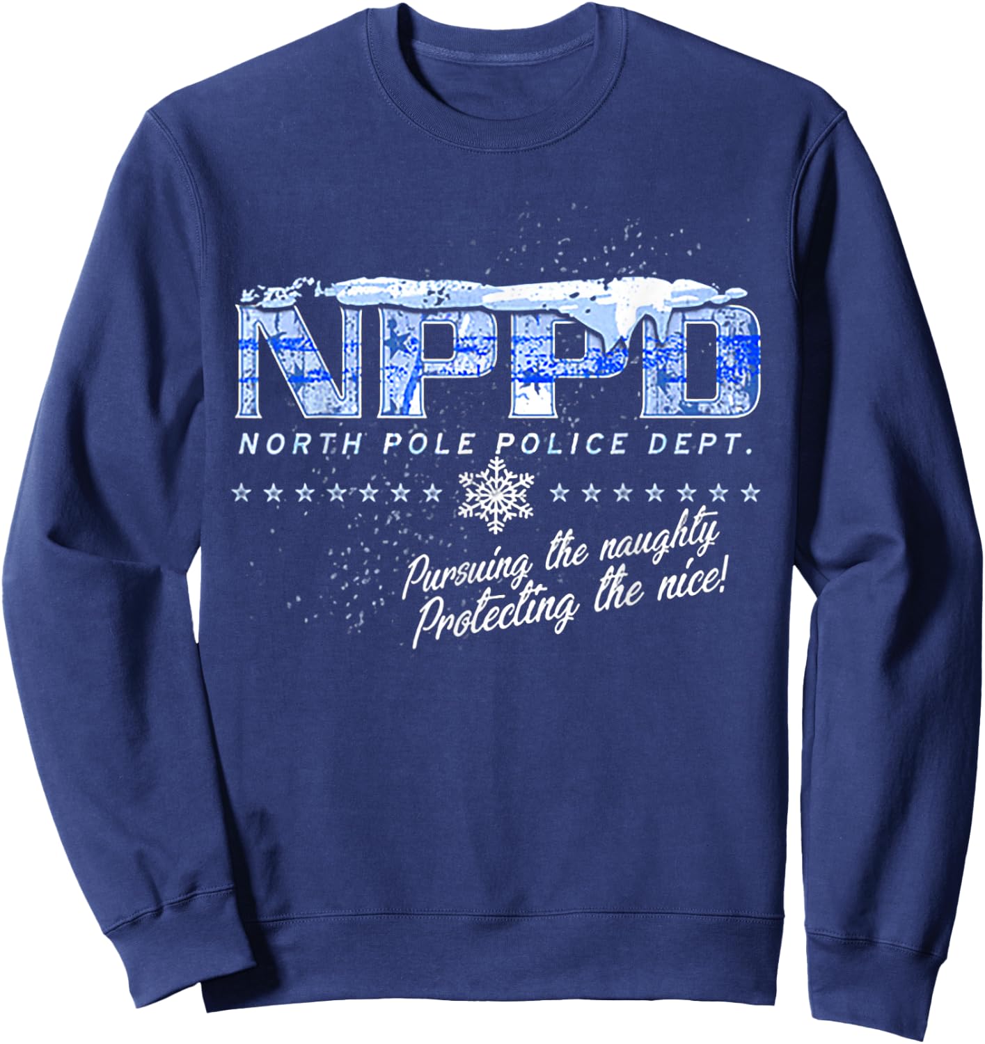 NPPD North Pole Police Department Sweatshirt - Sweatshirt | Navy