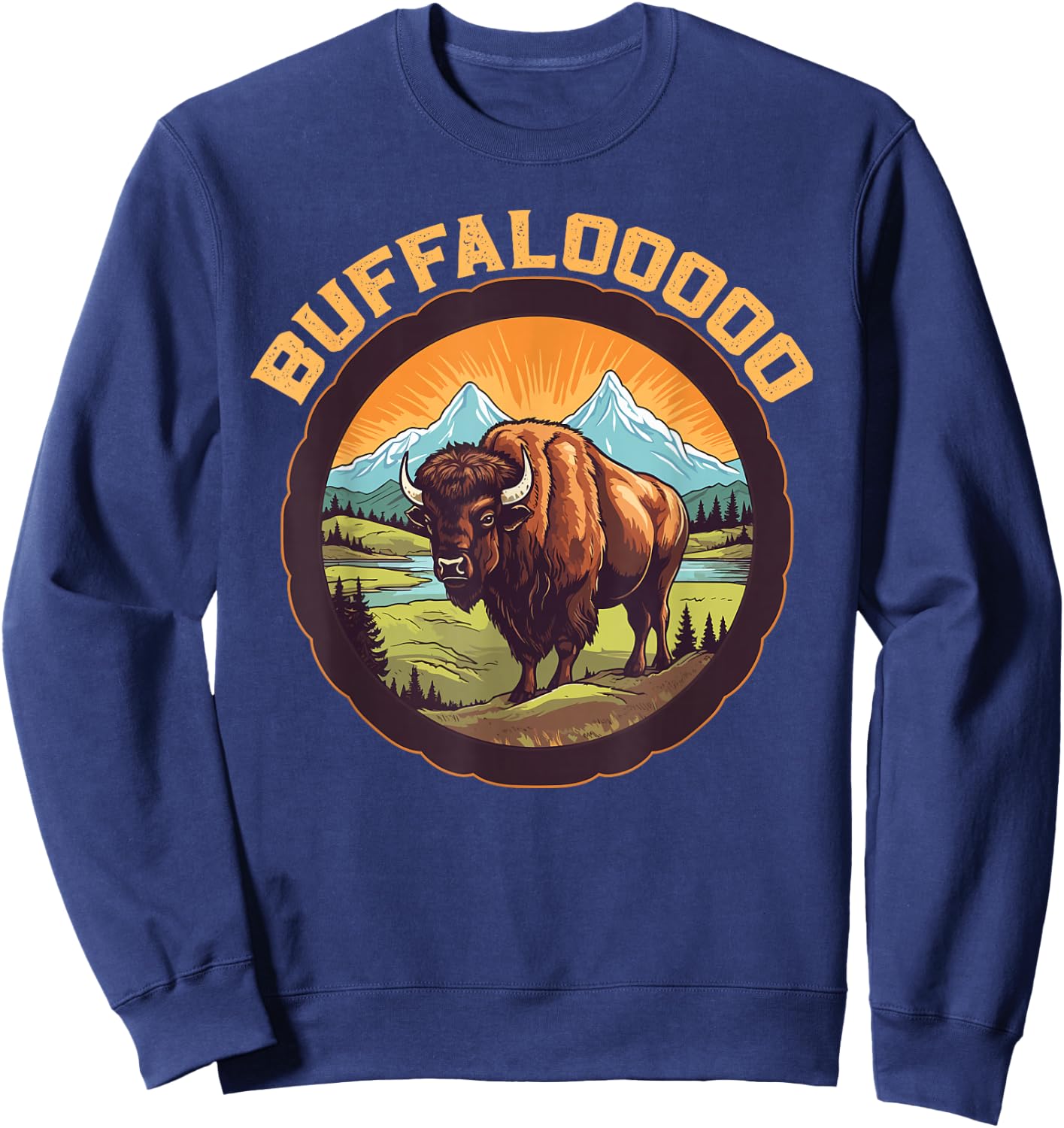 Lucky Buffalo Casino Slot Machine BUFFALOOOOO Gambling Sweatshirt - Sweatshirt | Navy