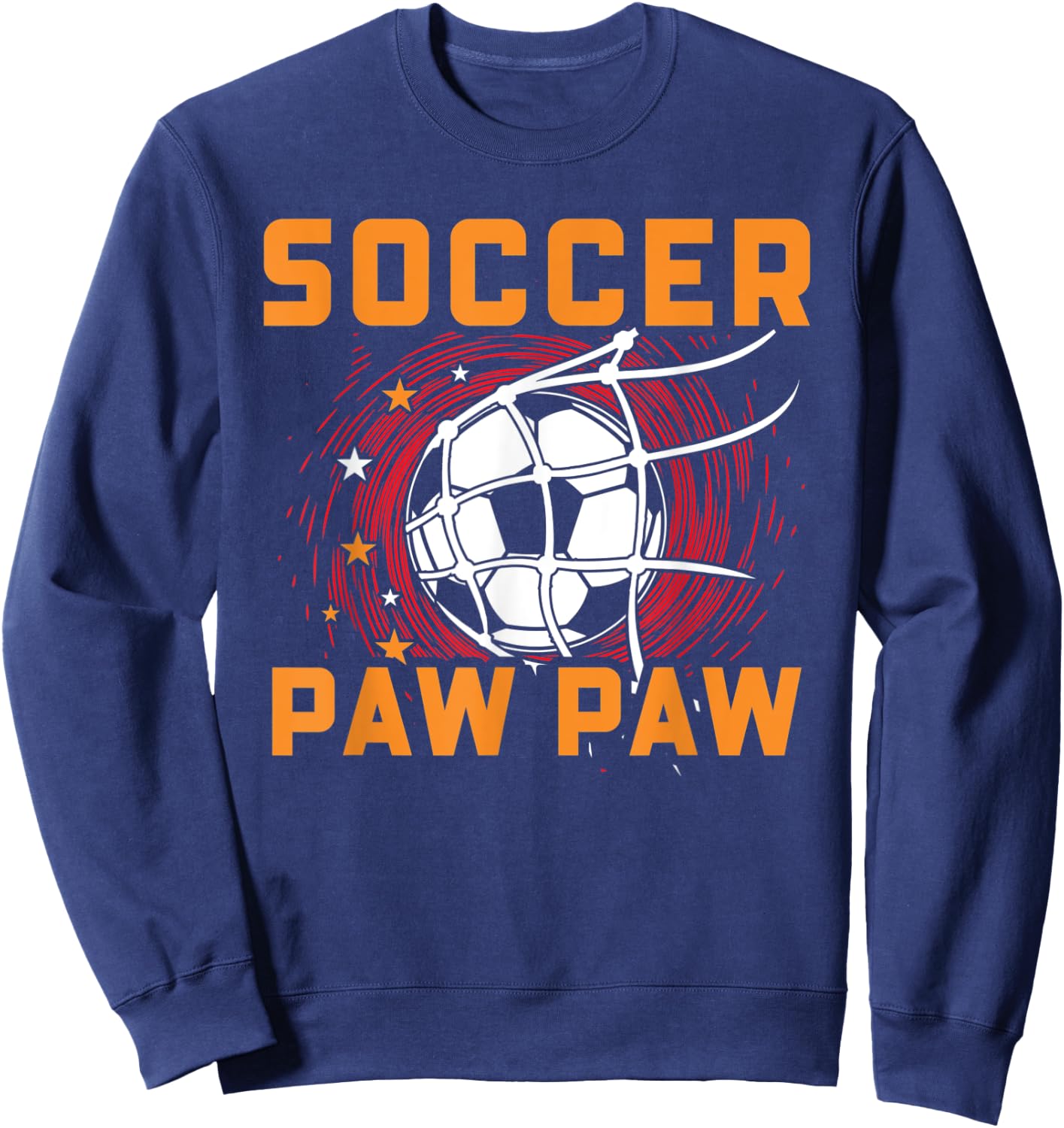 Soccer Paw Paw - Soccer Player Grandpa Soccer Sweatshirt - Sweatshirt | Navy
