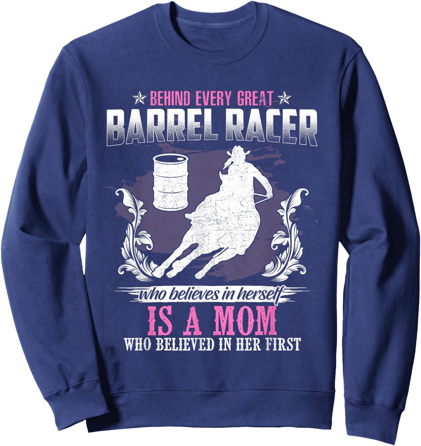 Barrel Racing Shirt Women Girls Horse Barrel Racing Sweatshirt - Sweatshirt | Navy