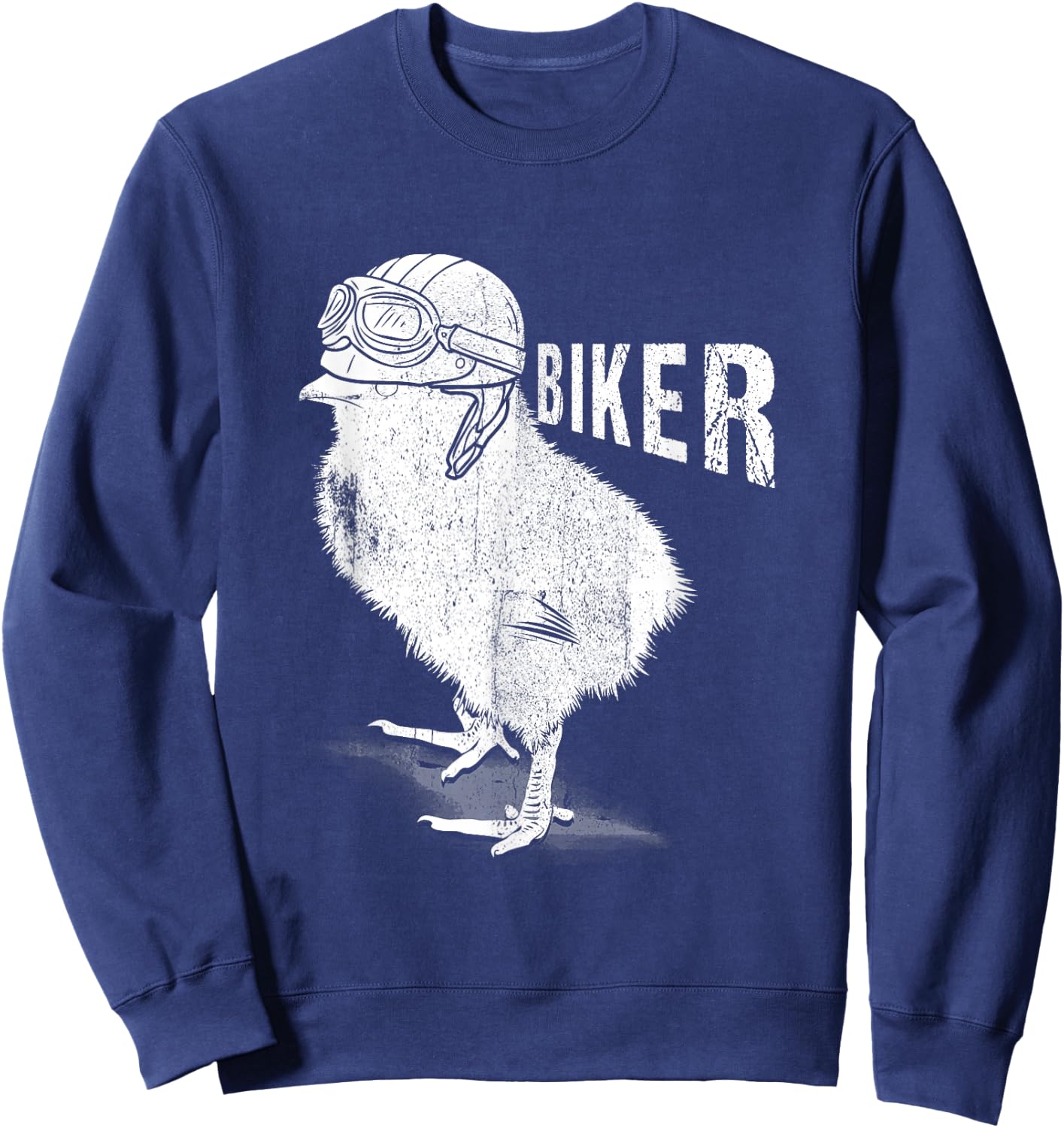 Motorcycle Chicks Biker The Chick Lover Biking Biker Women Sweatshirt - Sweatshirt | Navy