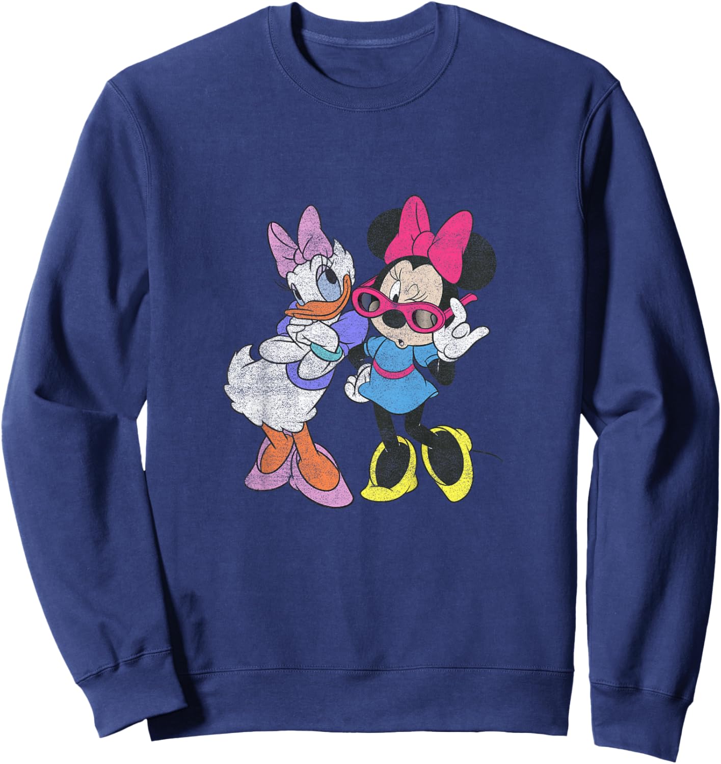 Kids Disney Mickey and Friends Minnie & Daisy Just Girls Youth Sweatshirt - Sweatshirt | Navy