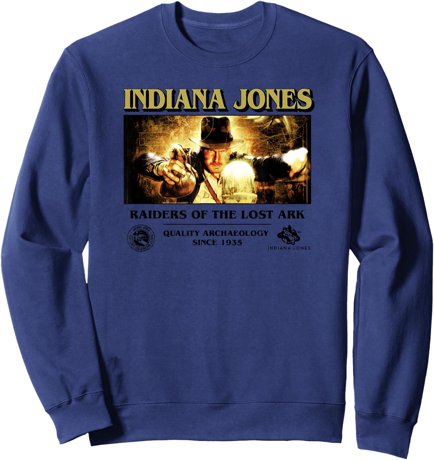 Indiana Jones Raiders of The Lost Ark Quality Archaeology Sweatshirt - Sweatshirt | Navy