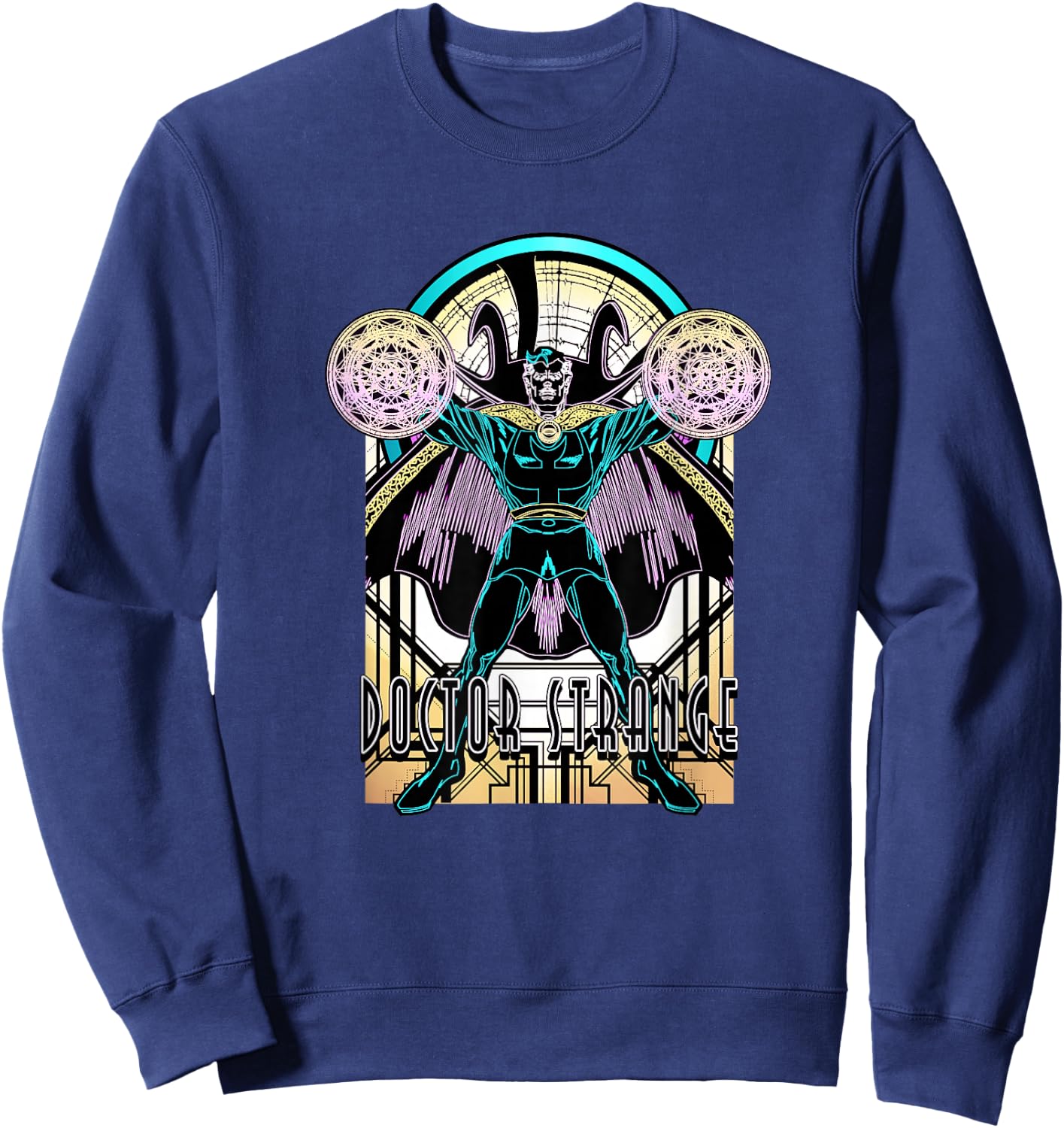 Marvel Comics Retro Classic Doctor Strange Negative Portrait Sweatshirt - Sweatshirt | Navy