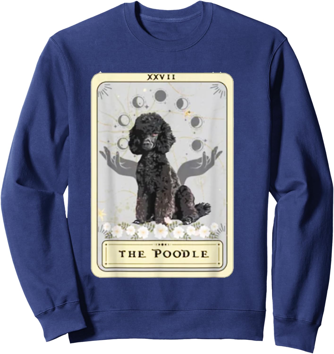 Poodle Tarot Card Sweatshirt - Sweatshirt | Navy