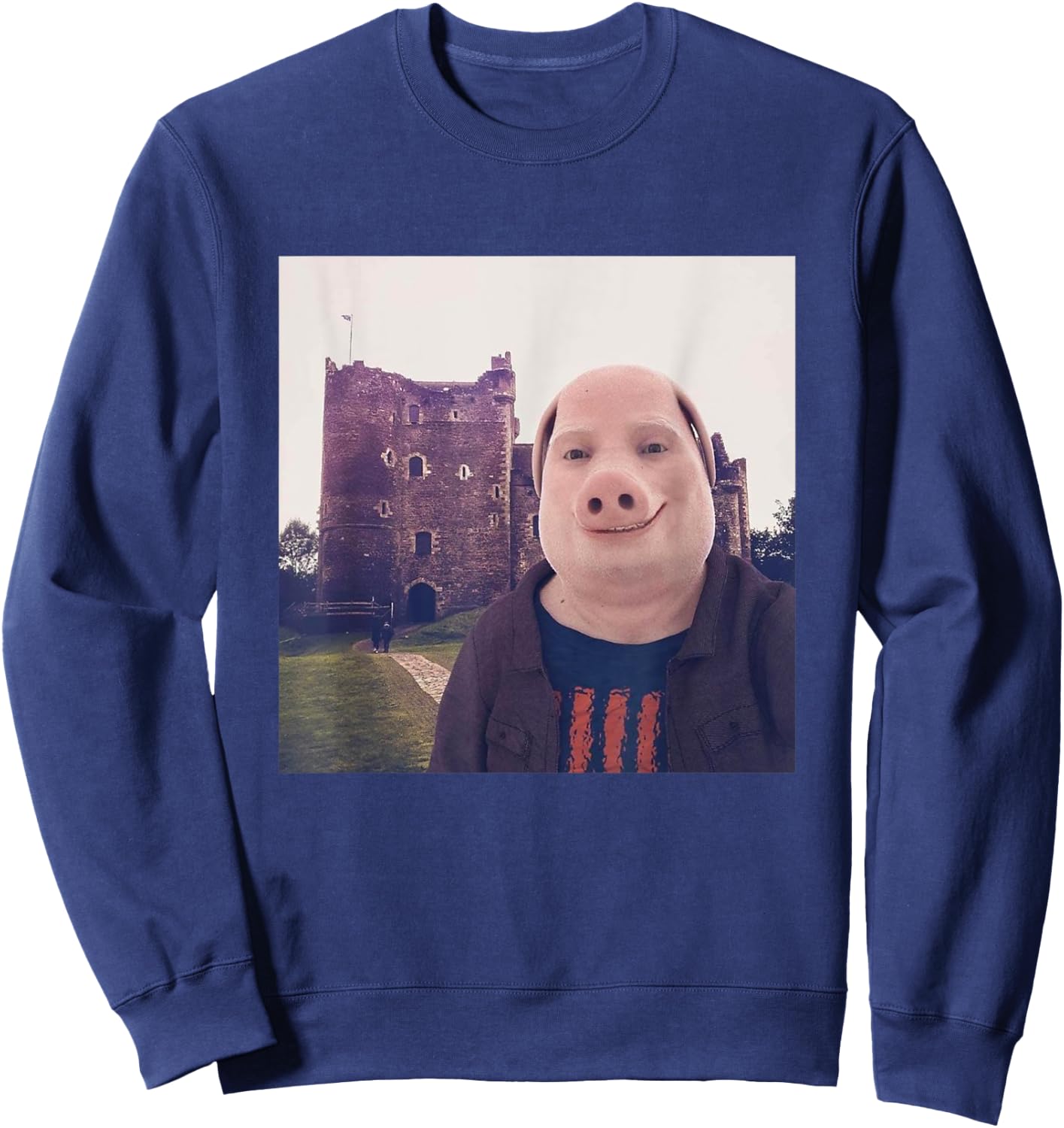 I Heart John Pork Funny Genz Meme Sweatshirt - Sweatshirt | Navy