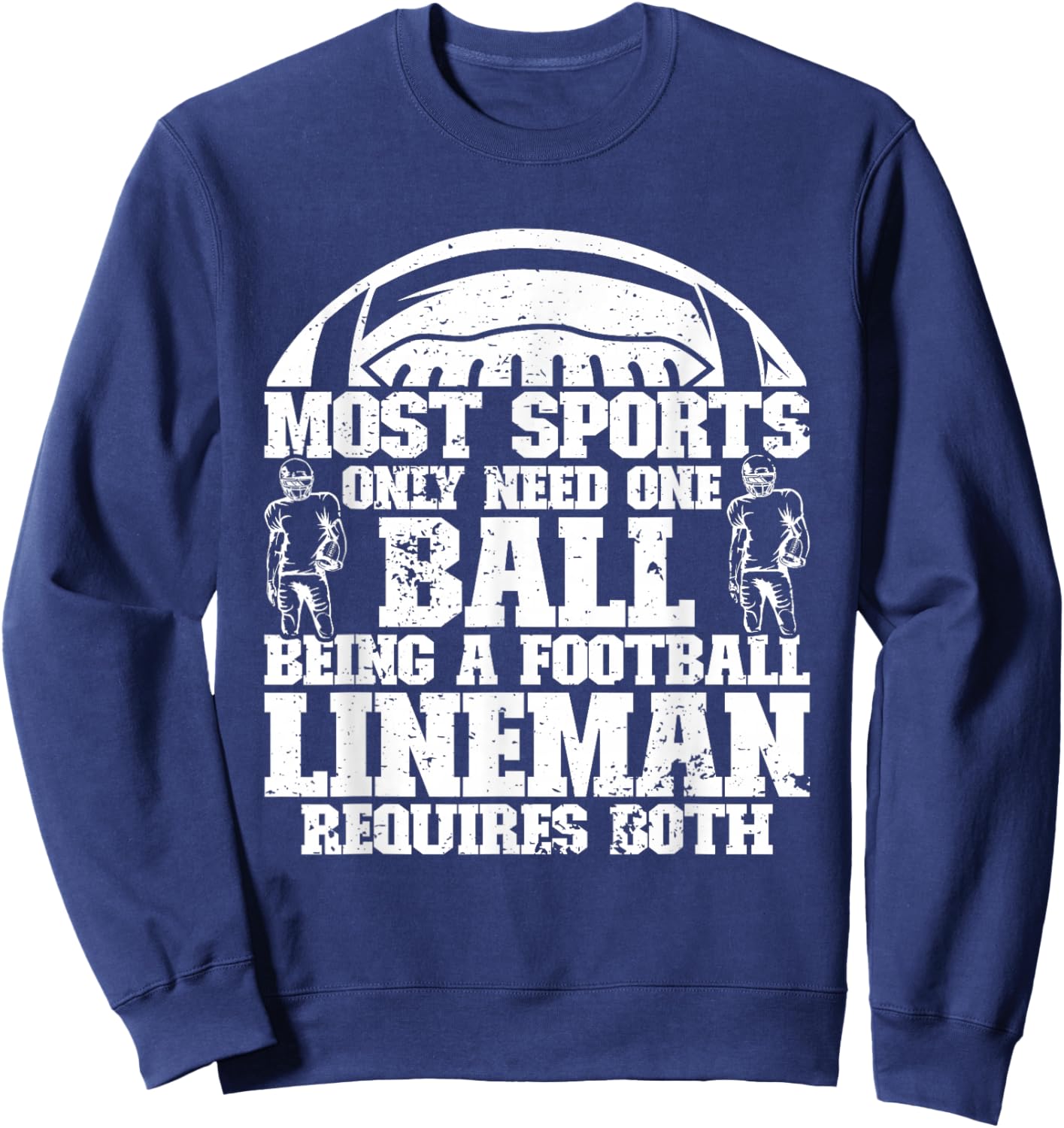 Defensive Lineman Football Player Position Quarterbacks Sweatshirt - Sweatshirt | Navy