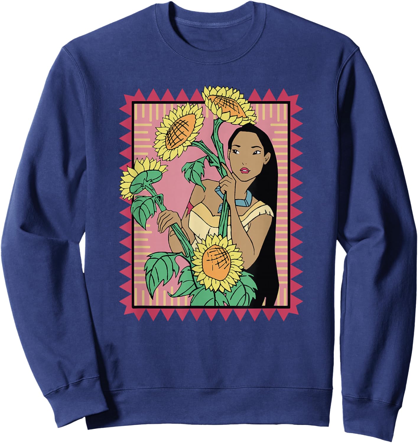 Disney Pocahontas Sunflowers Movie Still Sweatshirt - Sweatshirt | Navy