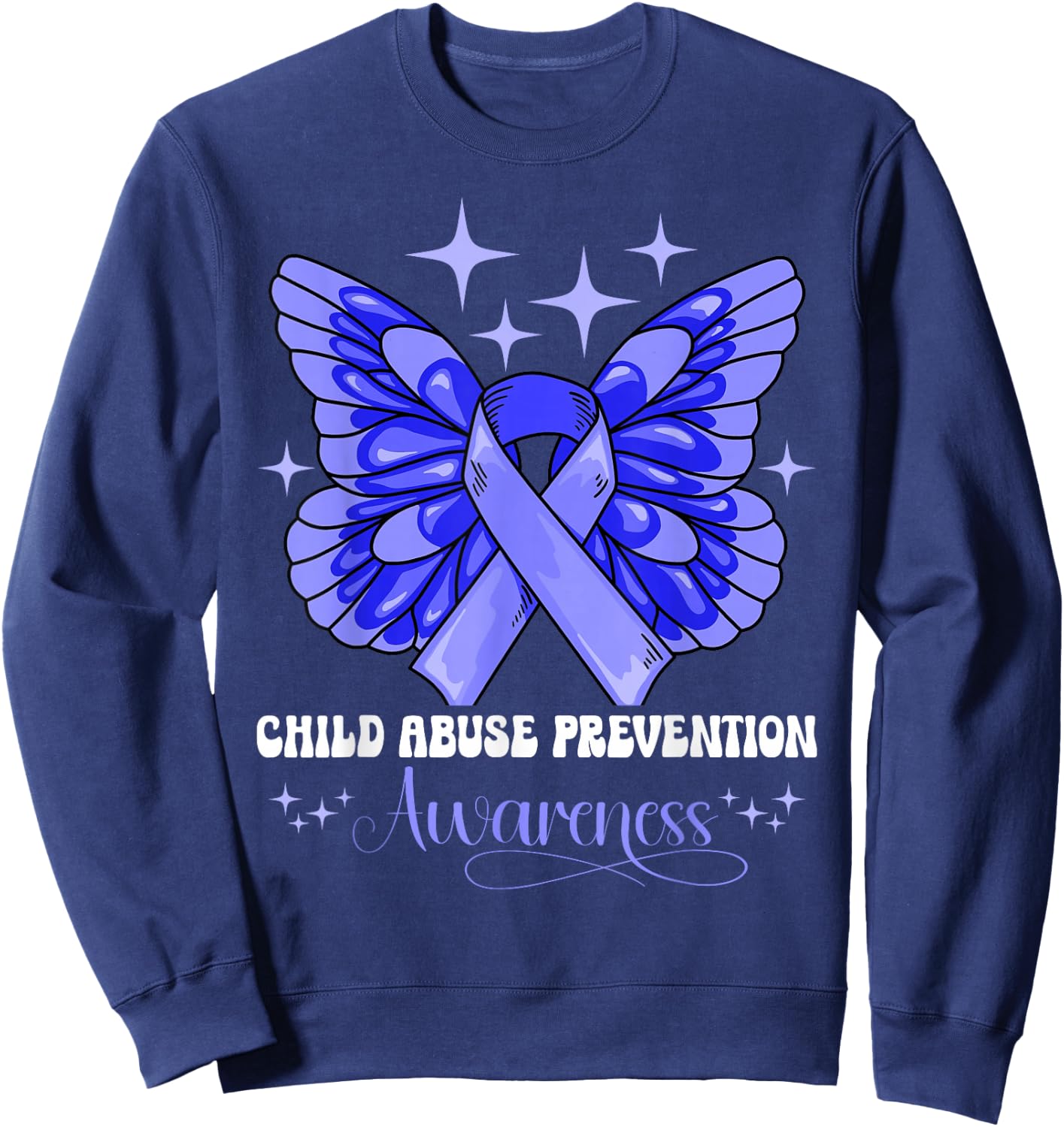 Child Abuse Prevention Awareness Sweatshirt - Sweatshirt | Navy