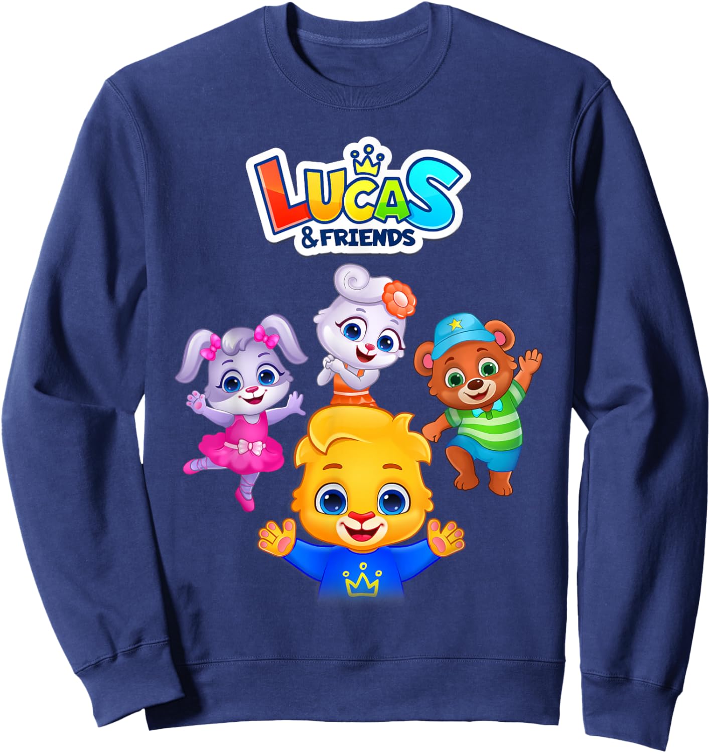 Lucas & Friends Graphic Official | RV AppStudios Small Sweatshirt - Sweatshirt | Navy