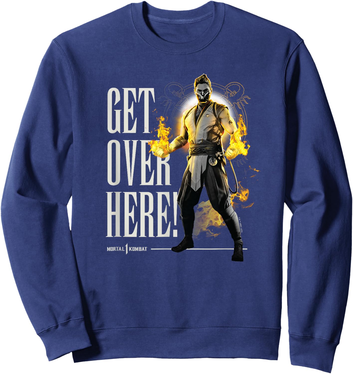 Mortal Kombat - Scorpion Get Over Here Sweatshirt - Sweatshirt | Navy