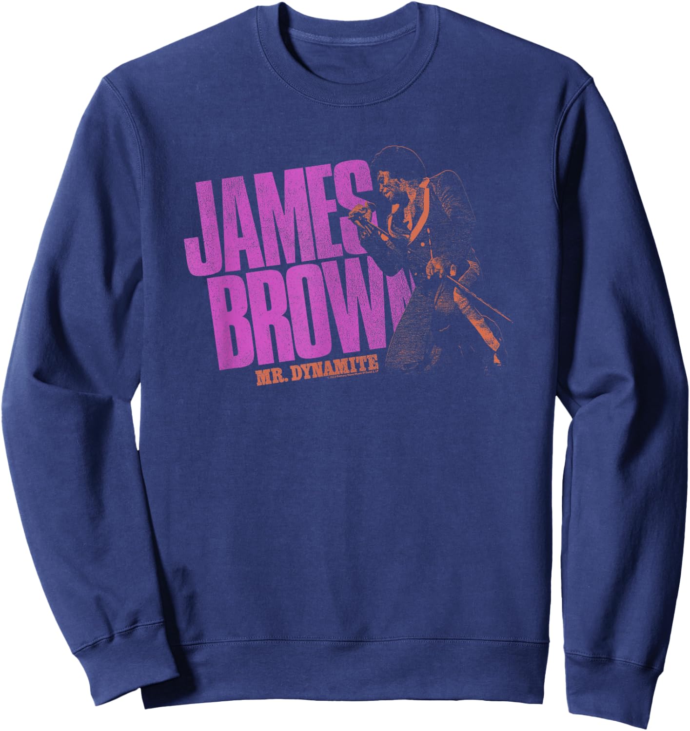 James Brown Mr Dynamite Purple Logo Sweatshirt - Sweatshirt | Navy