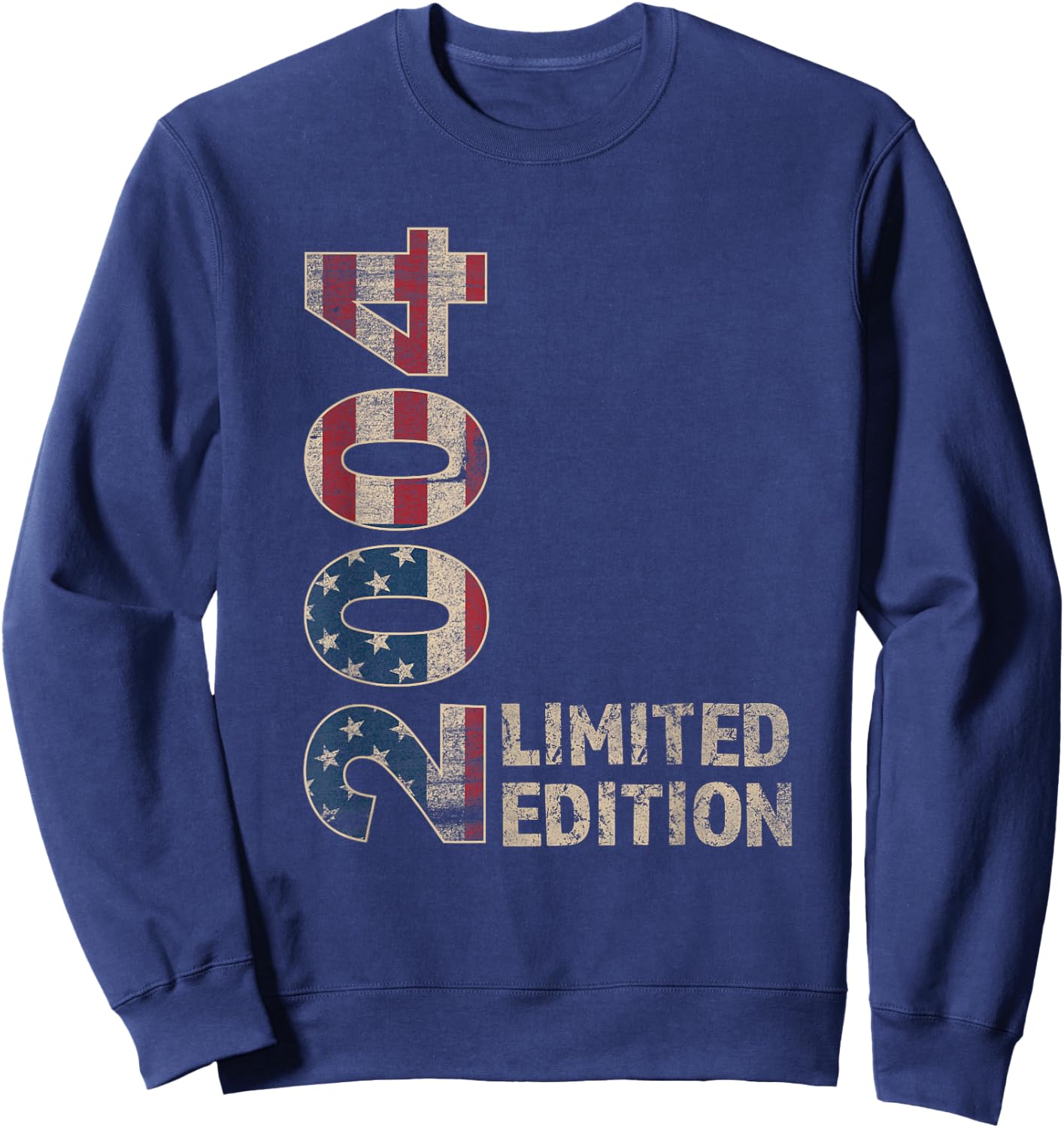 21th Birthday Gift men Vintage born 2004 turning 21 Year Old Sweatshirt - Sweatshirt | Navy