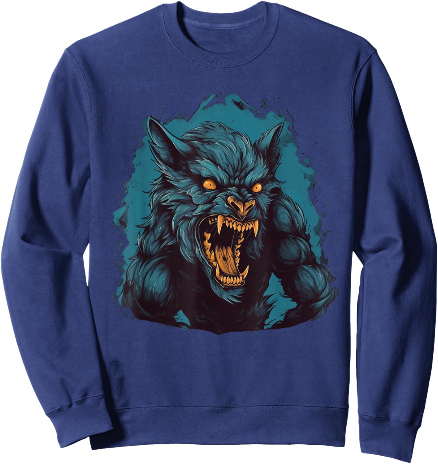 Fun Halloween party with this cool werewolf costume Sweatshirt - Sweatshirt | Navy