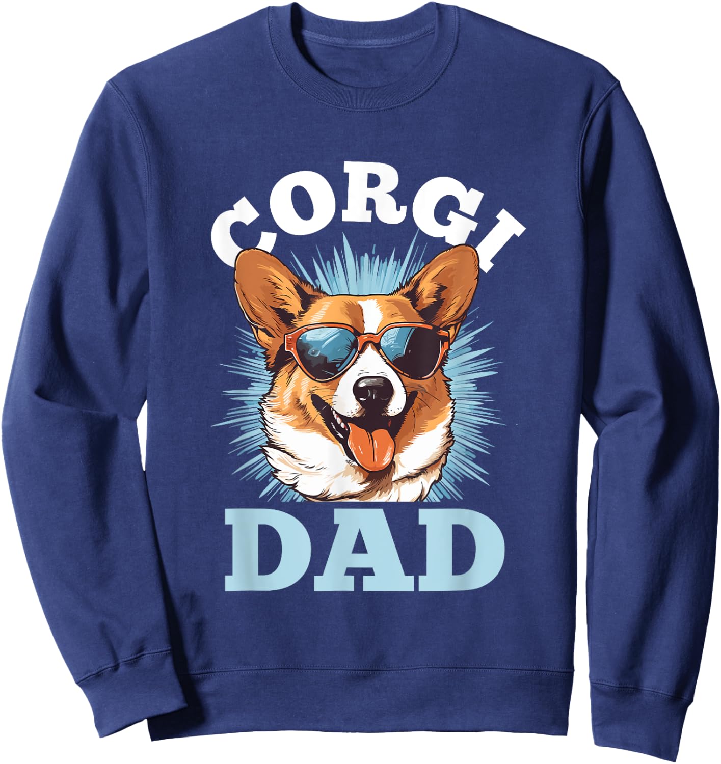 Pembroke Welsh Corgi - Corgi Dad Sweatshirt - Sweatshirt | Navy