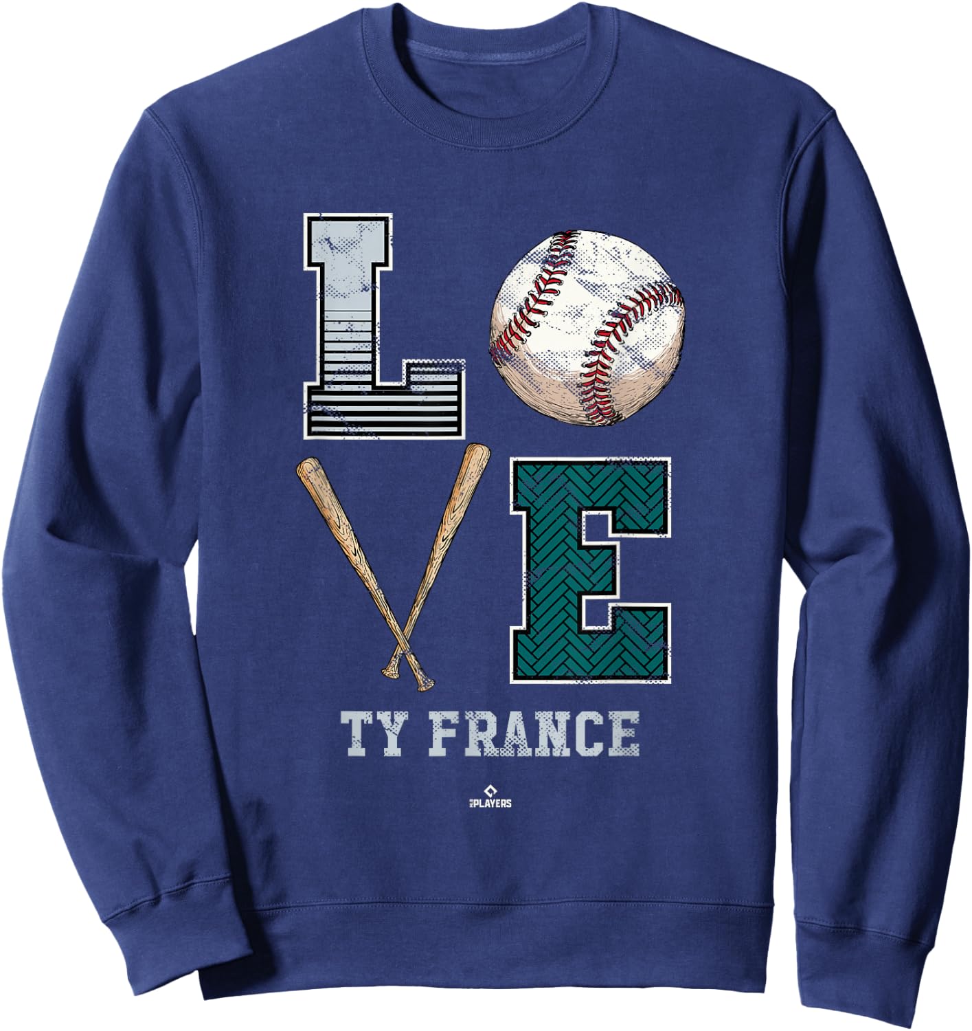 Love Ty France Ty France Seattle MLBPA Sweatshirt - Sweatshirt | Navy