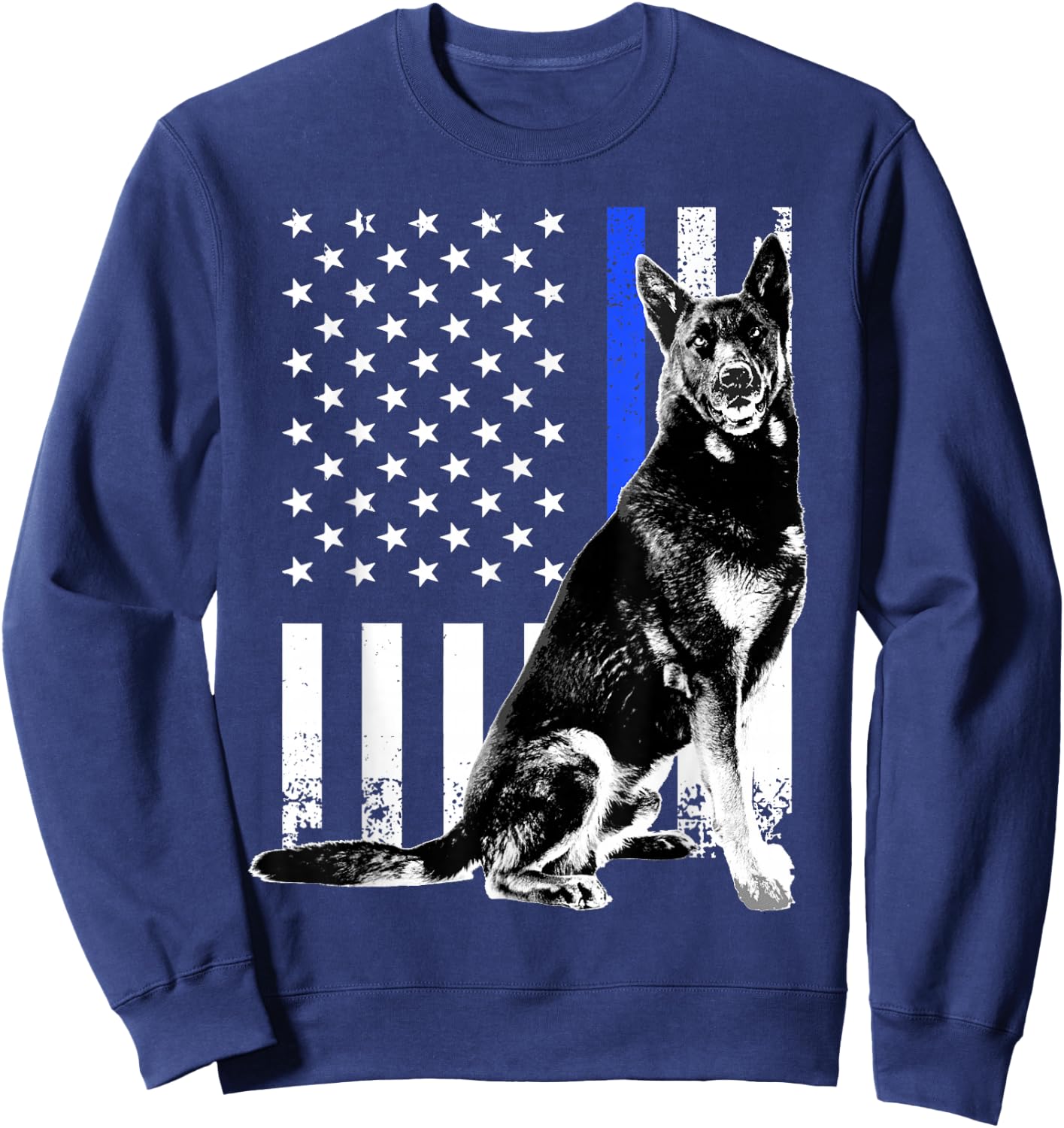 Cute German Shepherd Women K9 Belgian Malinois Lover Sweatshirt - Sweatshirt | Navy