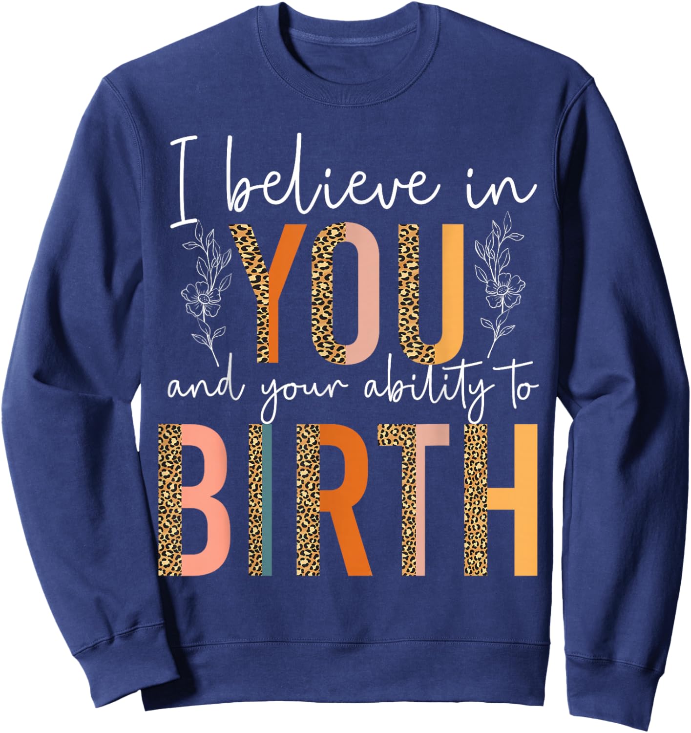 LD Labour And Delivery Nurse Midwife Birth Worker Doula Sweatshirt - Sweatshirt | Navy