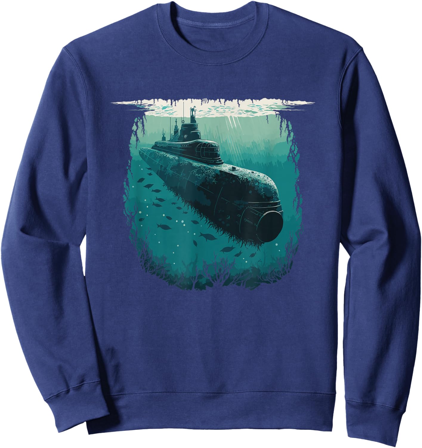 Submariner Veteran Submersible Nuclear-powered Submarine Sweatshirt - Sweatshirt | Navy