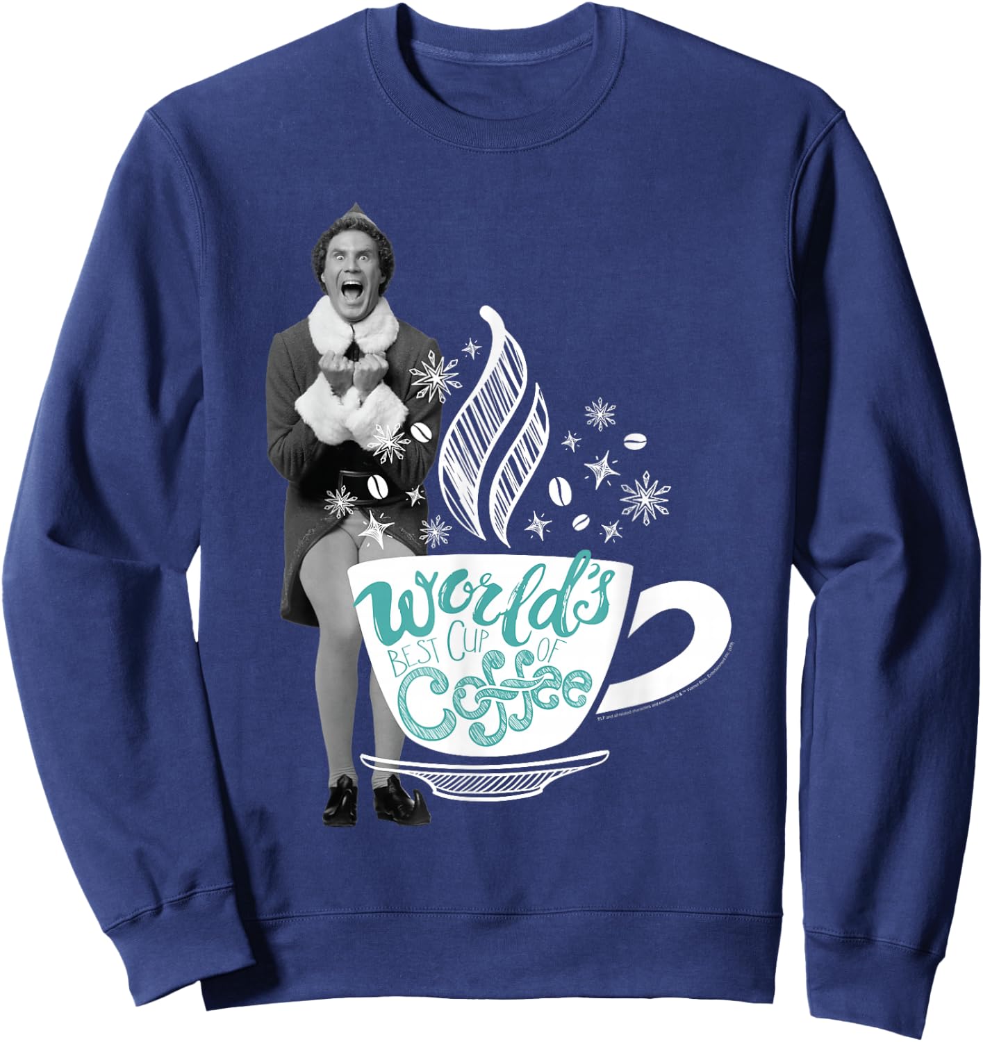 Elf Movie World's Best Cup of Coffee Sweatshirt - Sweatshirt | Navy