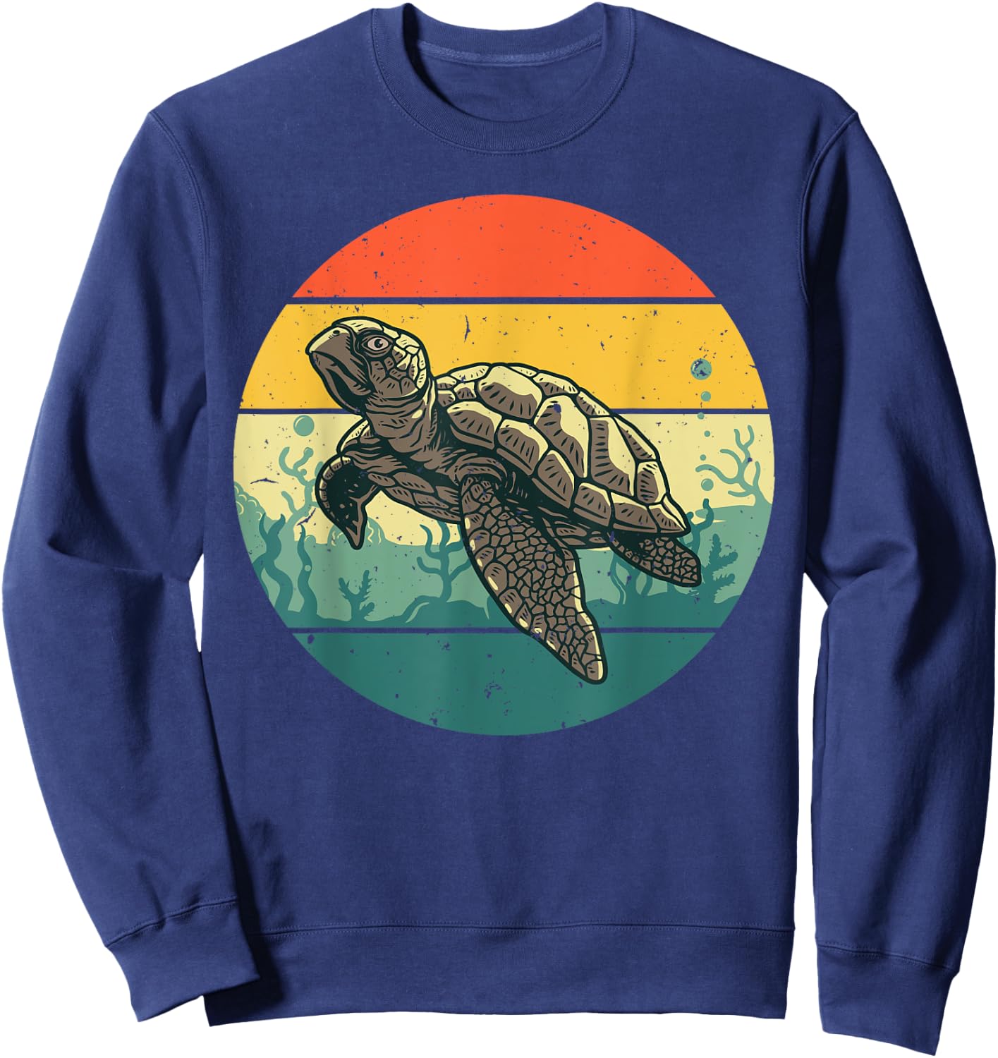 Cool Sea Turtle Women Tortoise Sea Animal Zookeeper Sweatshirt - Sweatshirt | Navy