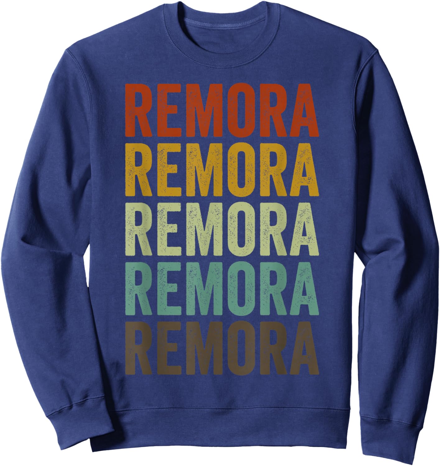 Remora Fish Retro Sweatshirt - Sweatshirt | Navy