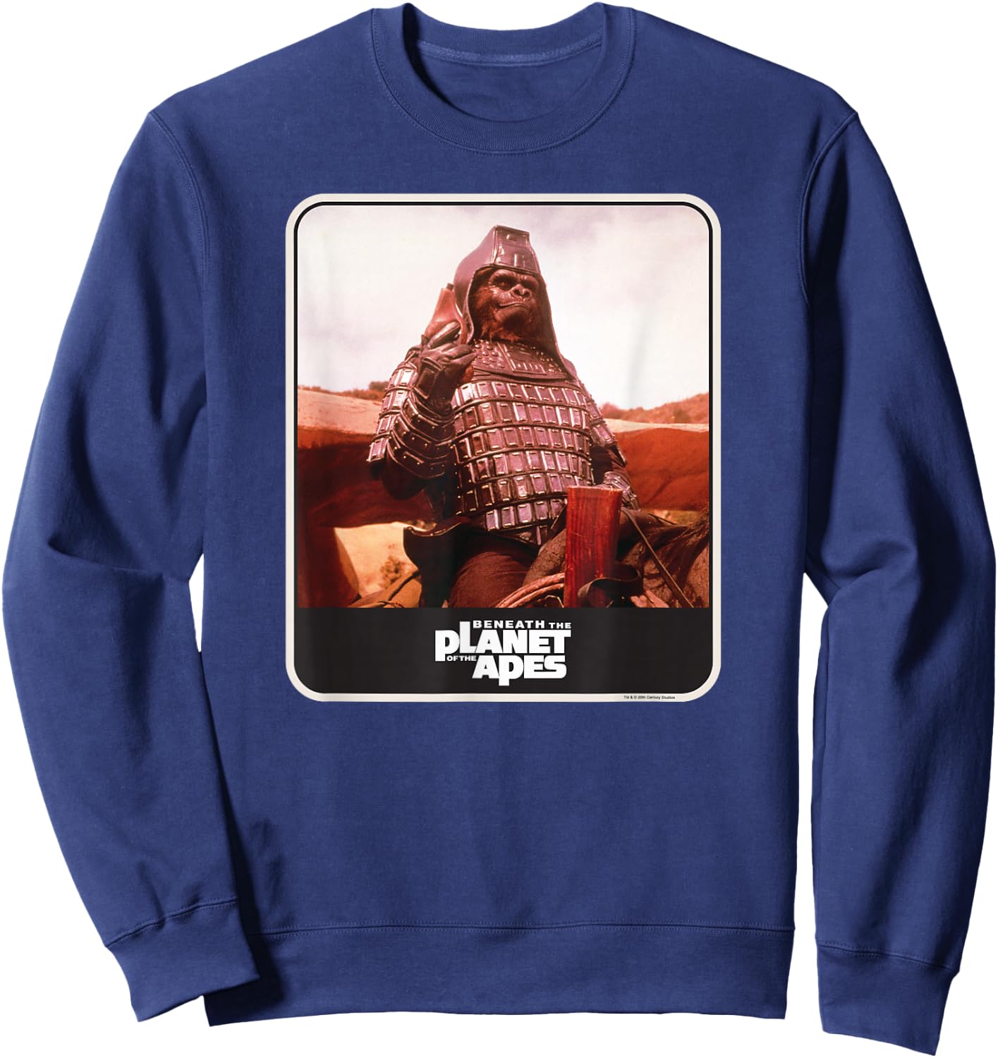 Beneath The Planet of The Apes 1970 Movie General Ursus Sweatshirt - Sweatshirt | Navy